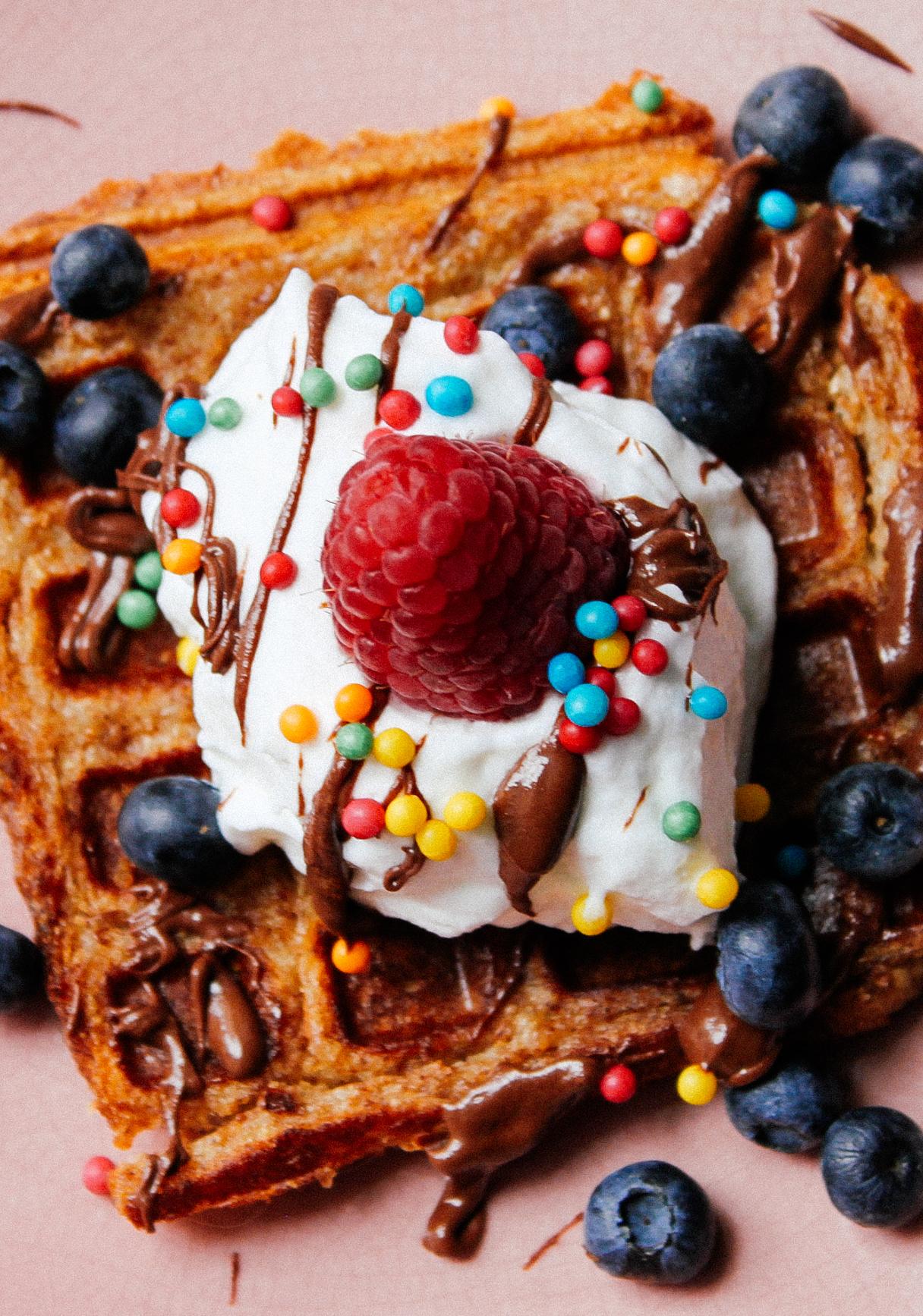 Vegane French Toast Waffeln
