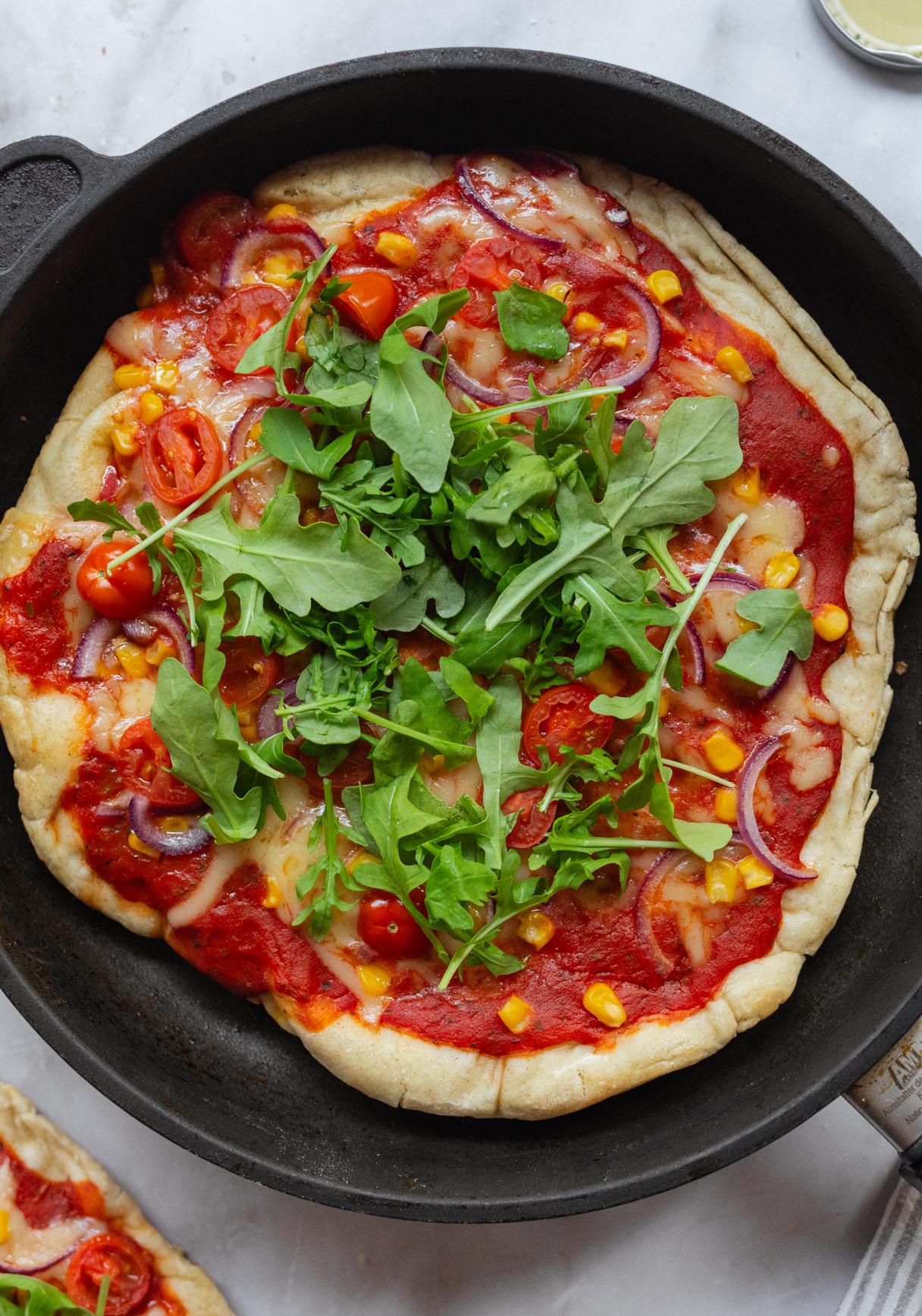 Vegan Pizza from the Pan