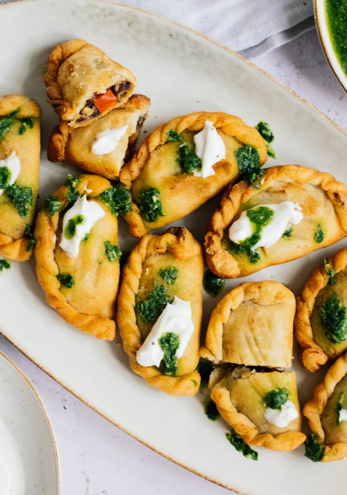 Vegane Empanadas mit Gemüsefüllung