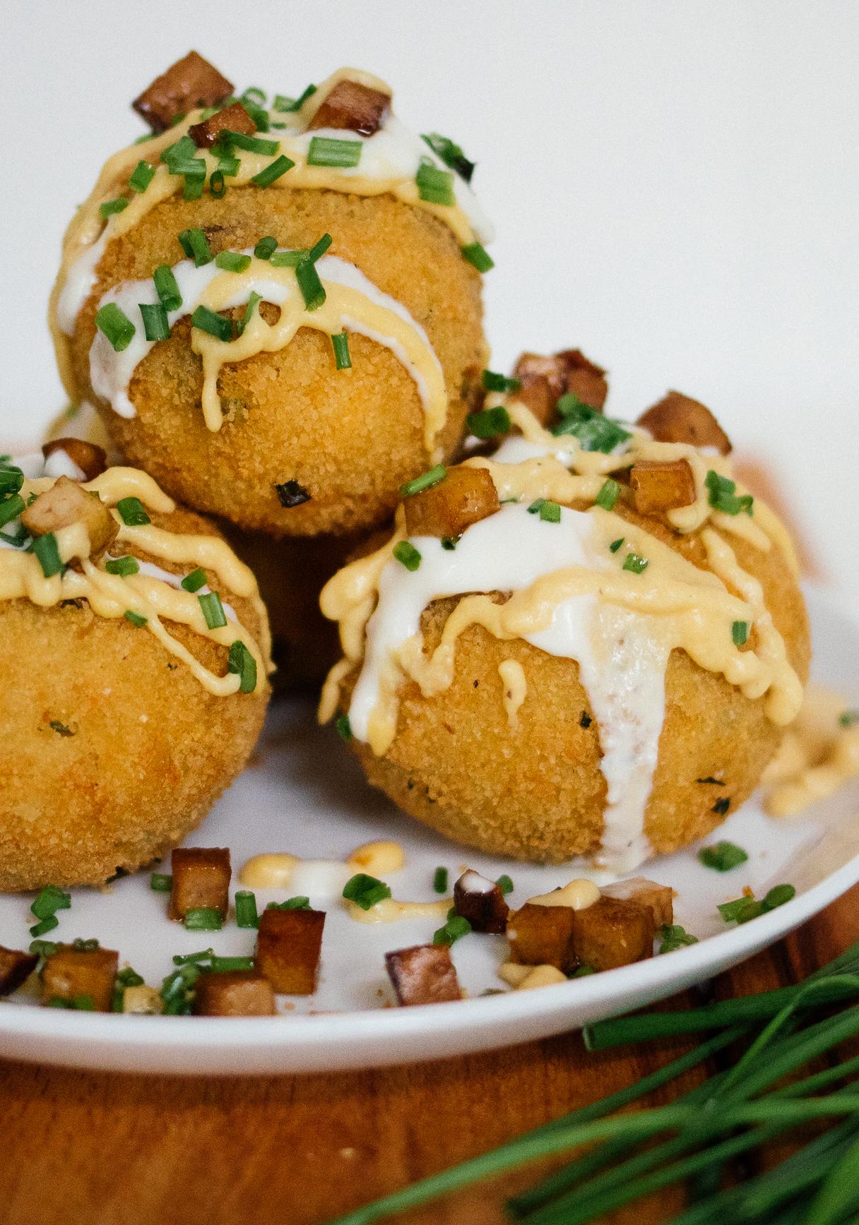 Vegan Fried Potato Balls