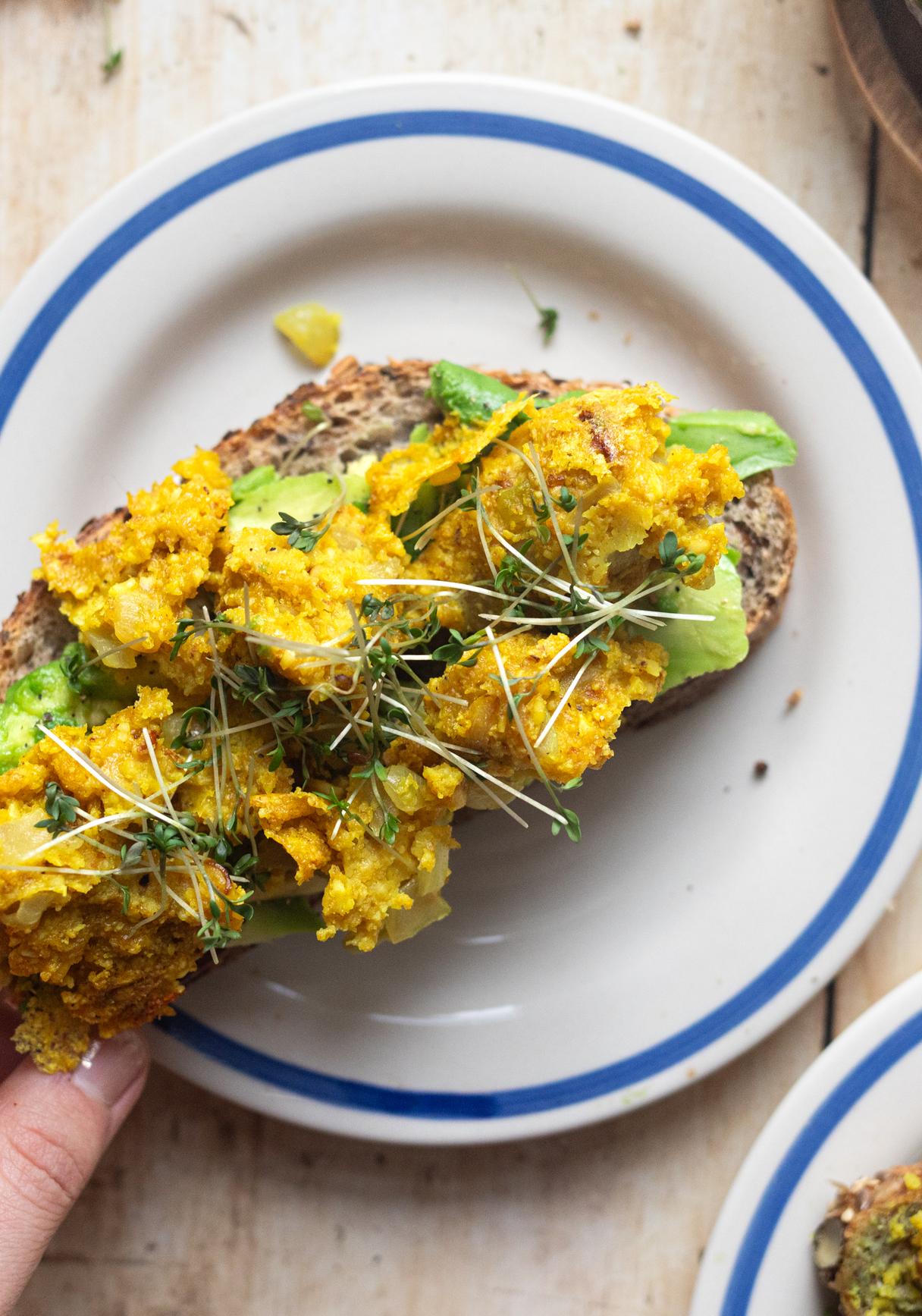 Veganes Rührei ohne Tofu (sojafrei)