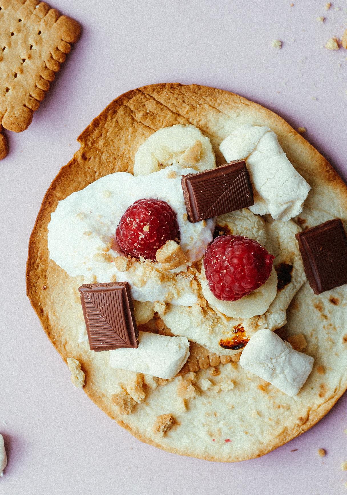 Vegane Smores Tacos