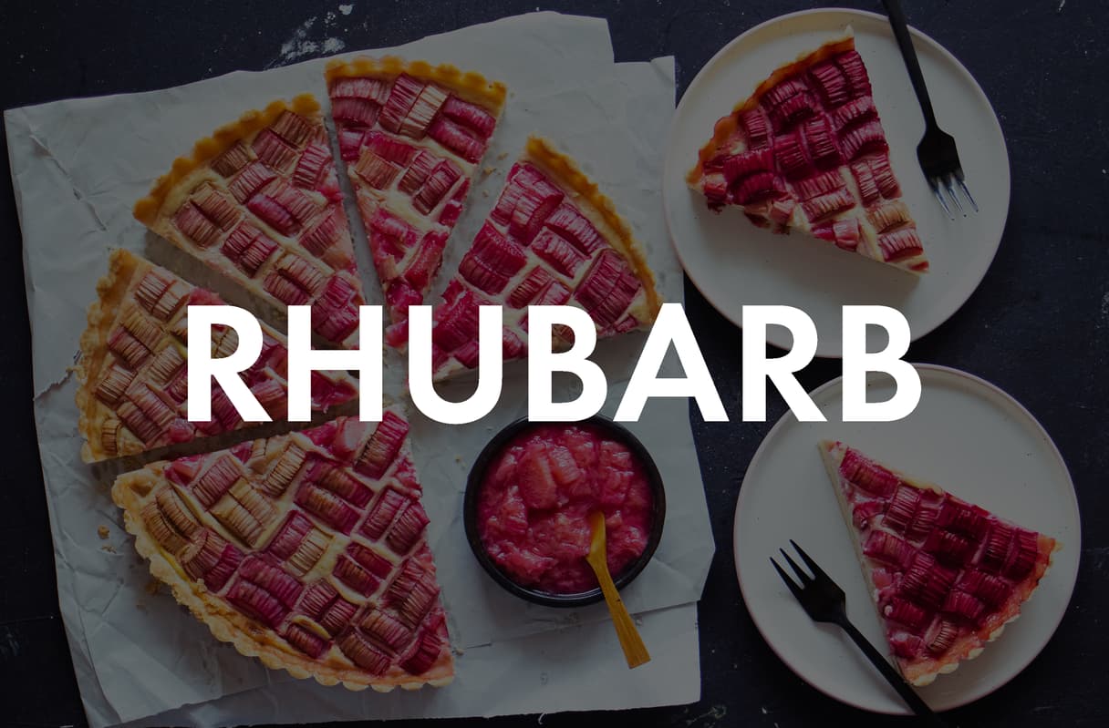 Vegan Recipe with Rhubarb