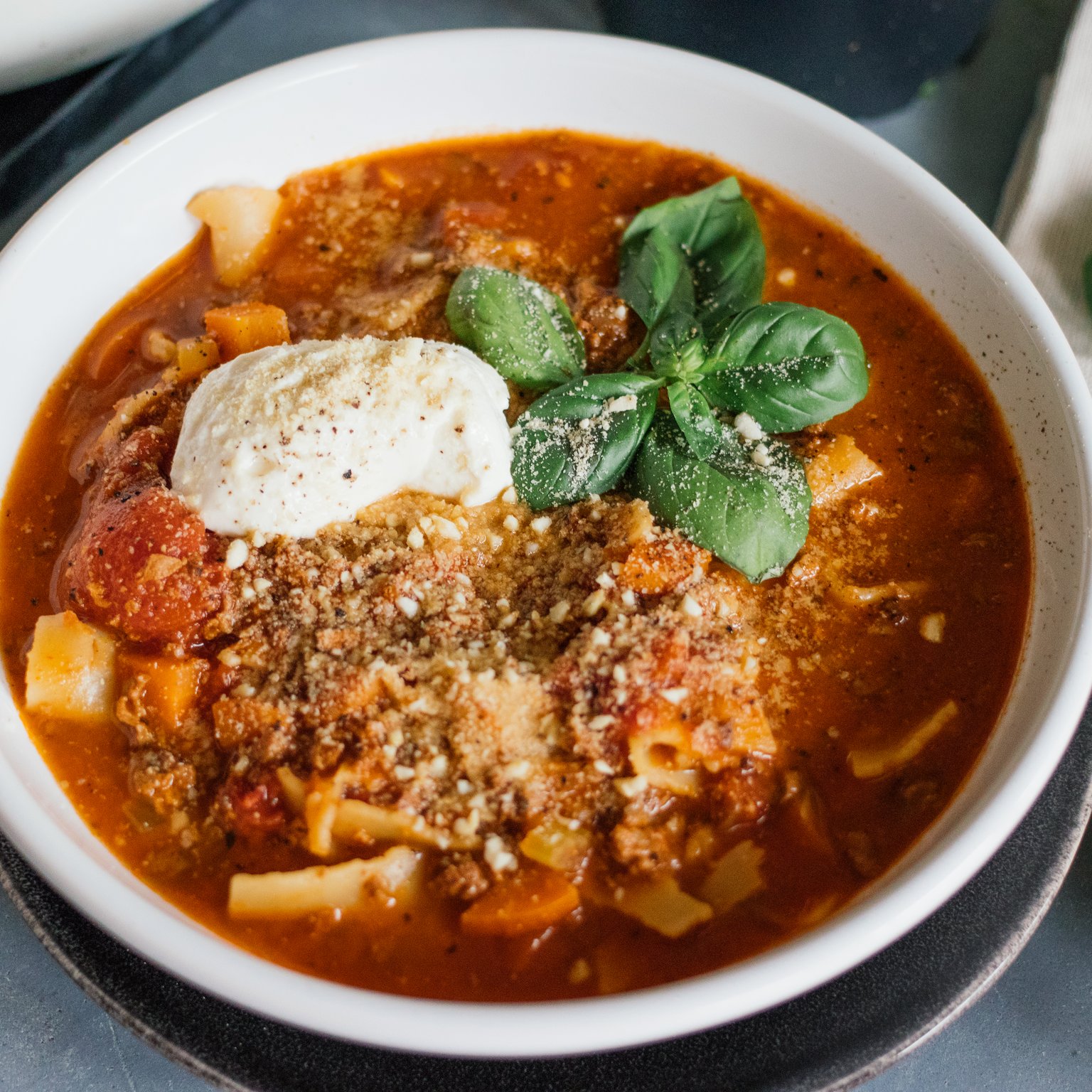 Vegan Lasagna Soup