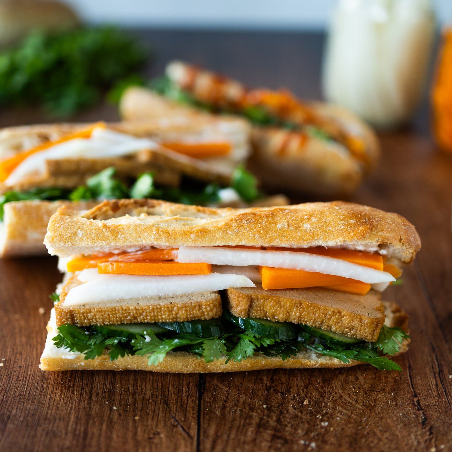 Vegan Bánh mì Sandwich