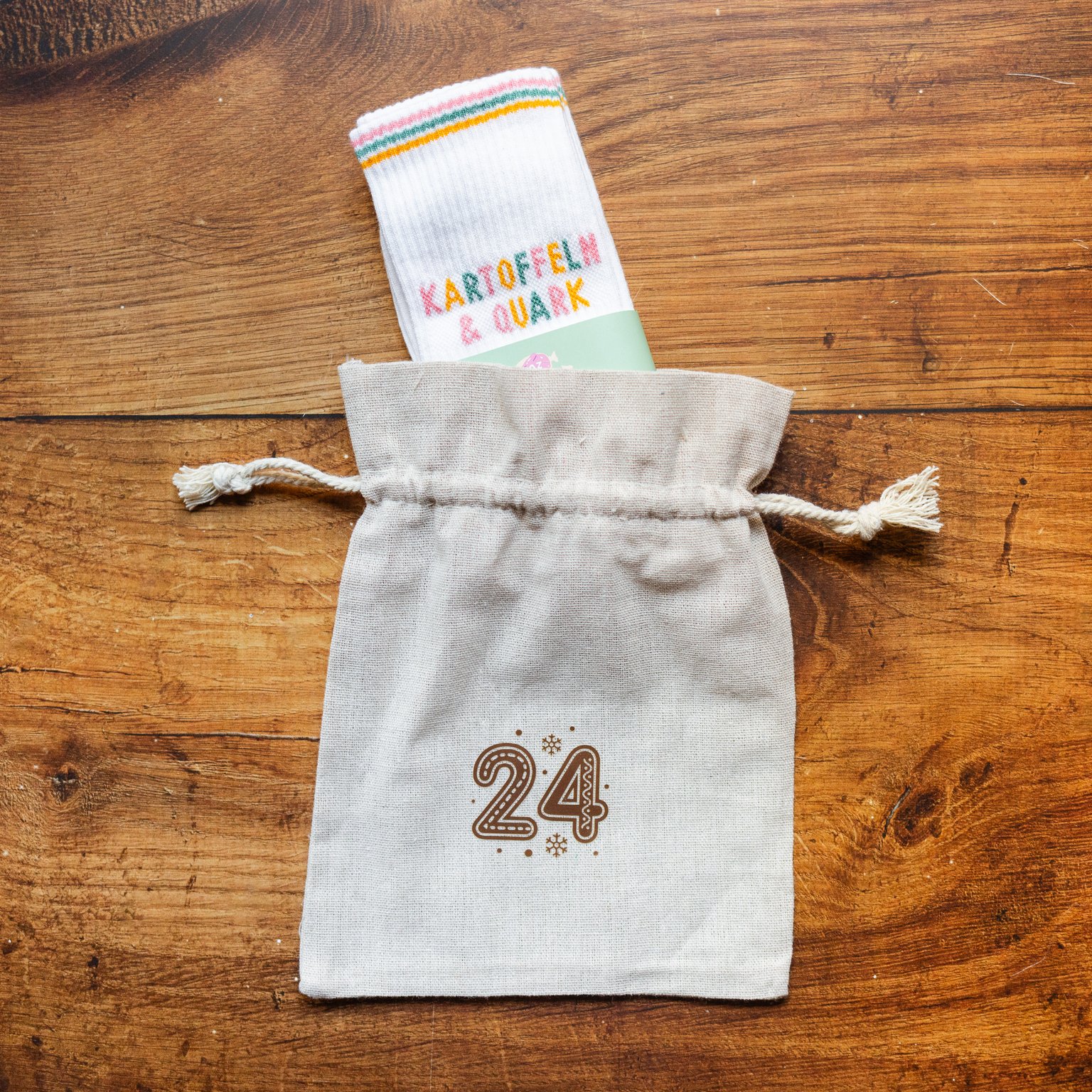 Türchen 24: Kartoffeln & Quark Socken von Zucker&Jagdwurst