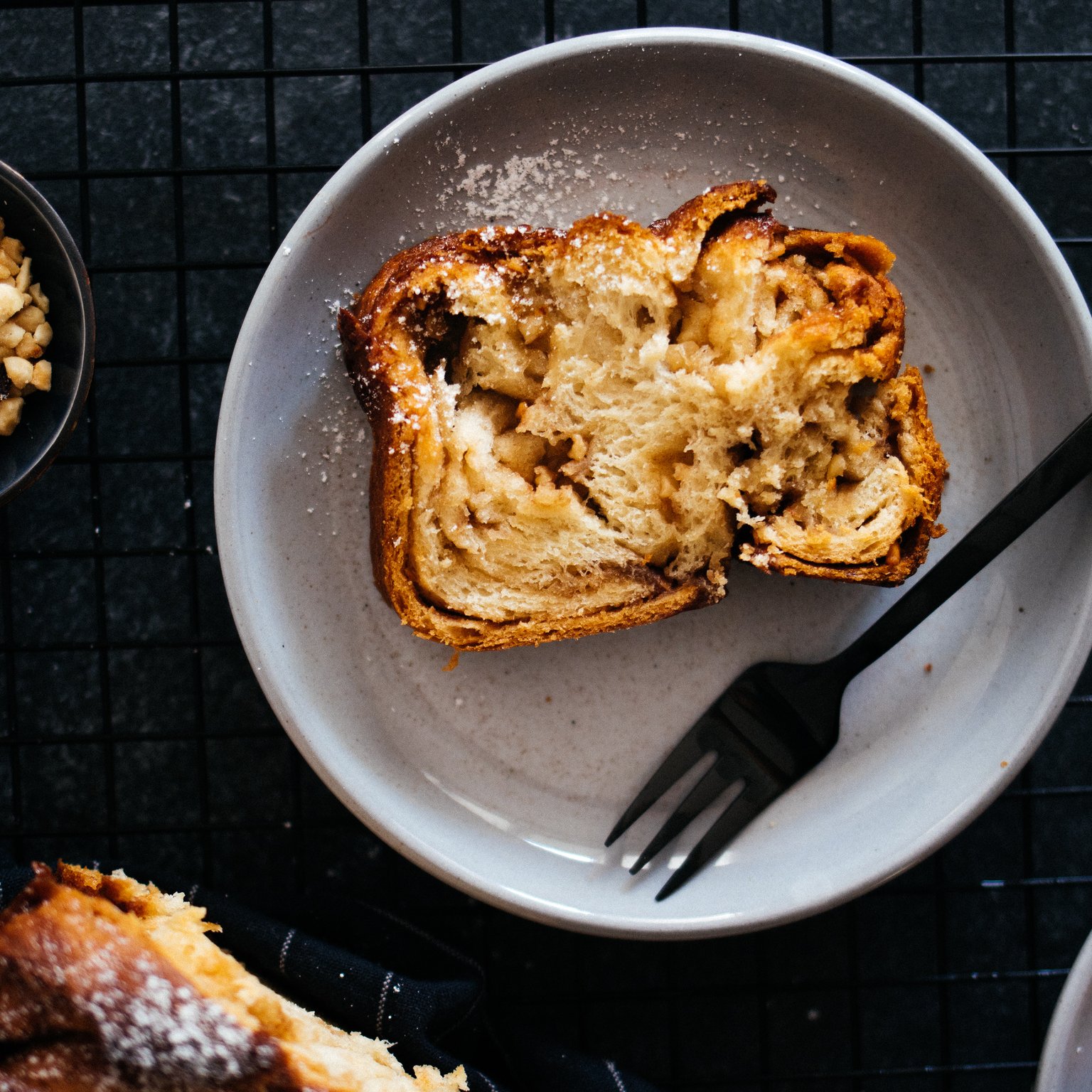 Vegan Babka with Nougat & Hazelnuts