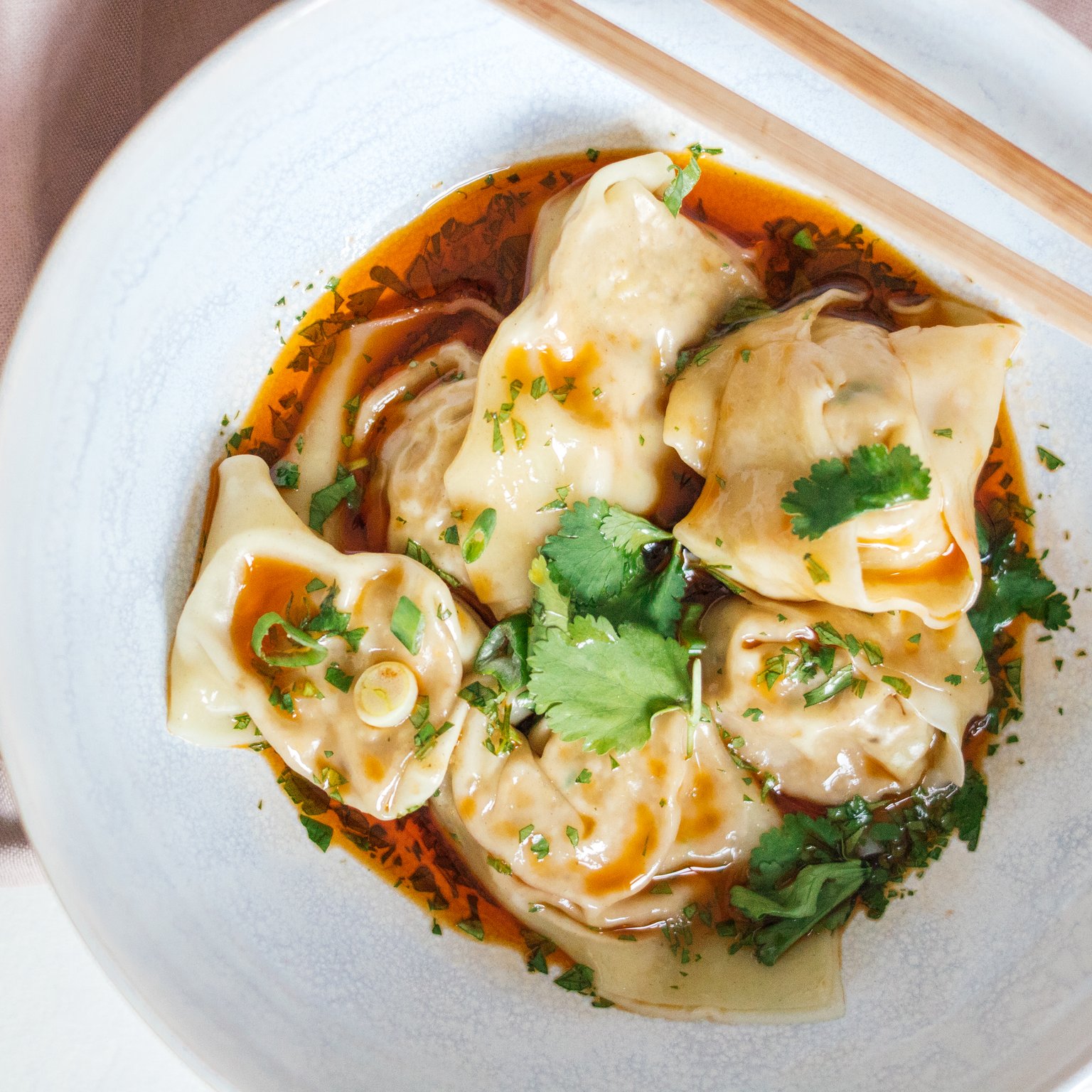 Vegane Chili Wontons