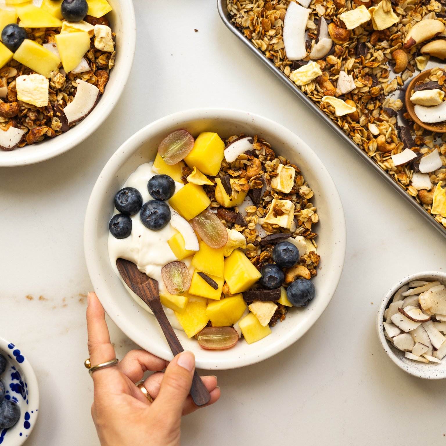 Vegan Granola with Mango & Coconut (in the Air Fryer)