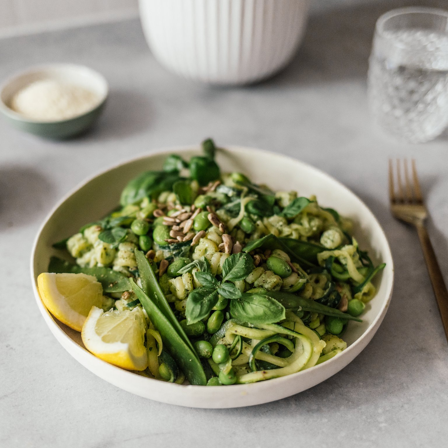 Vegane Green Goddess Pasta