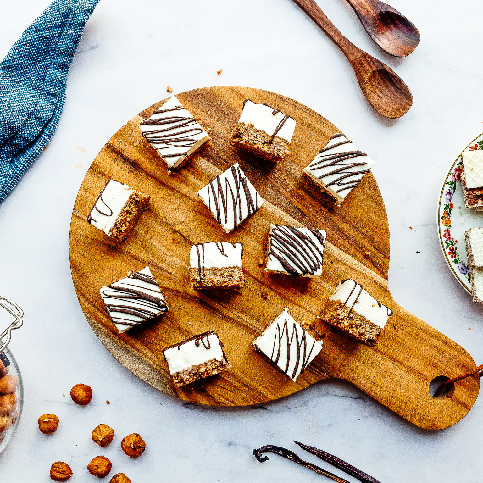 Vegan No Bake Hazelnut Cheesecake Bites