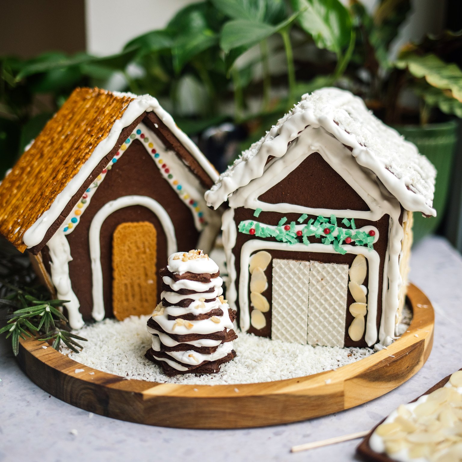 Veganes Lebkuchenhaus zum Selbermachen