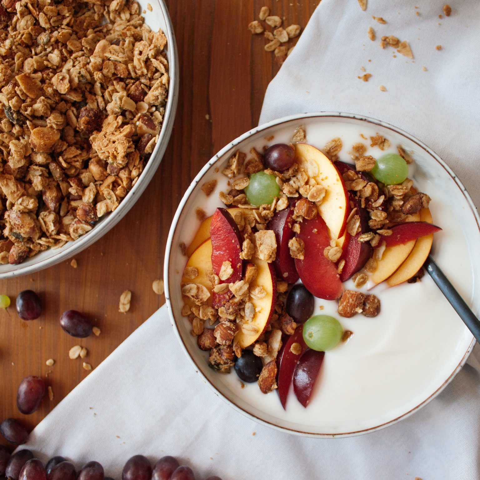 Selbstgemachtes Tahini-Granola