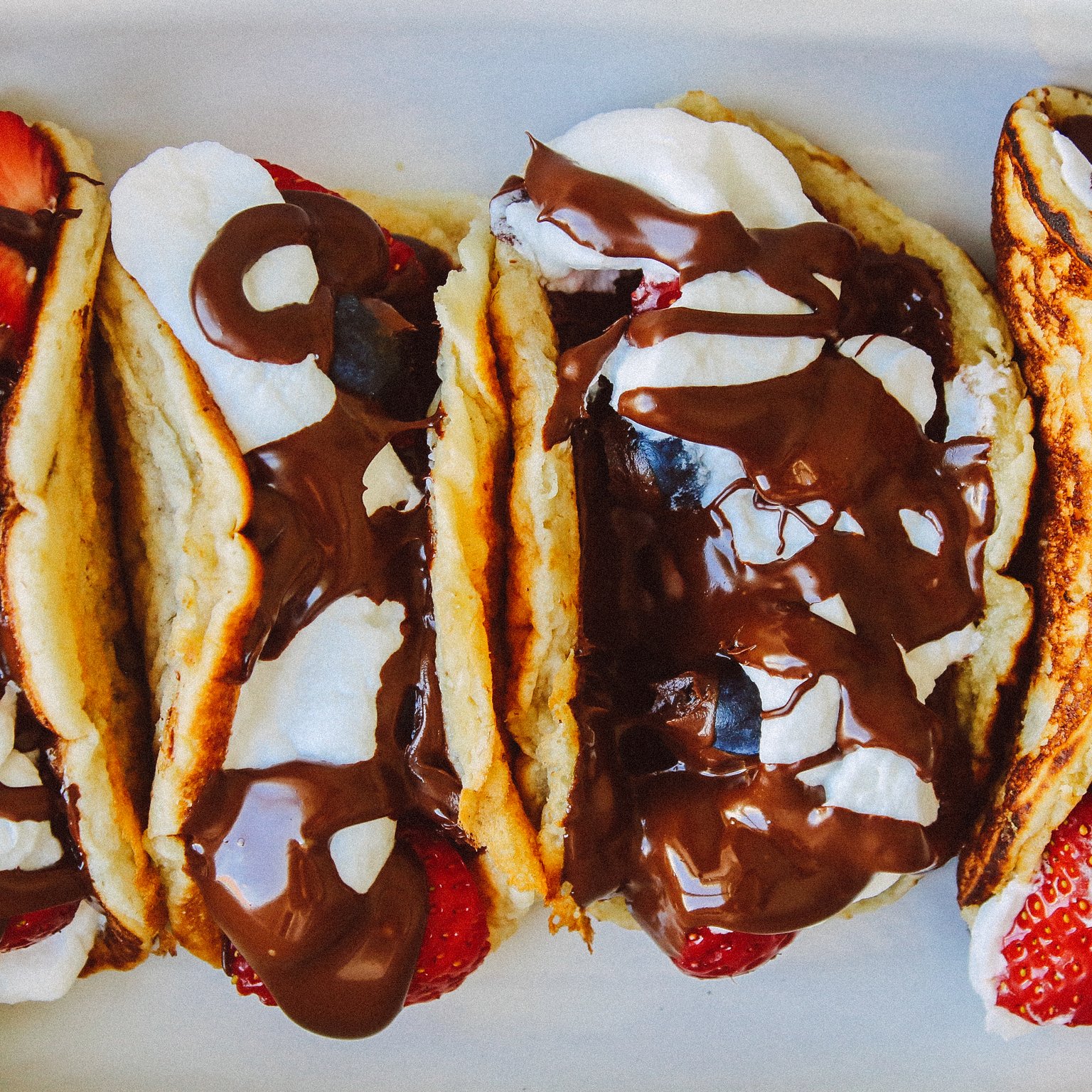 Vegane, Süße Pancake Tacos