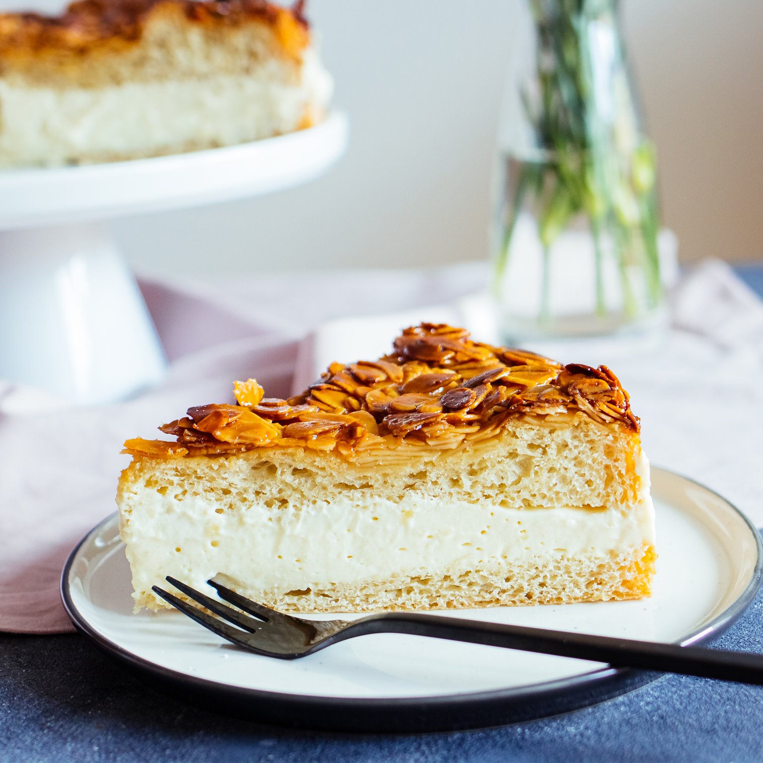 Veganer Bienenstich