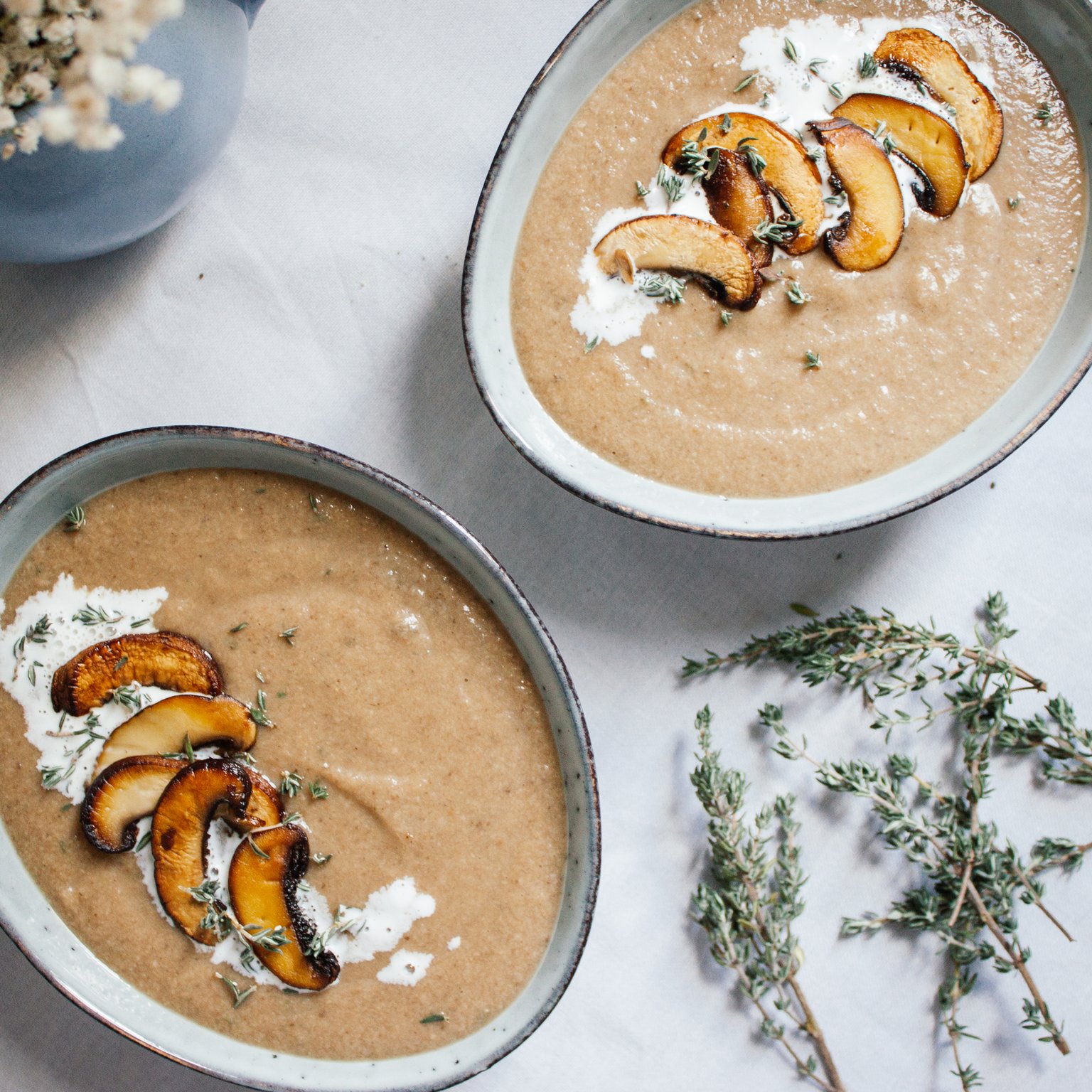 Vegan Creamy Mushroom Soup