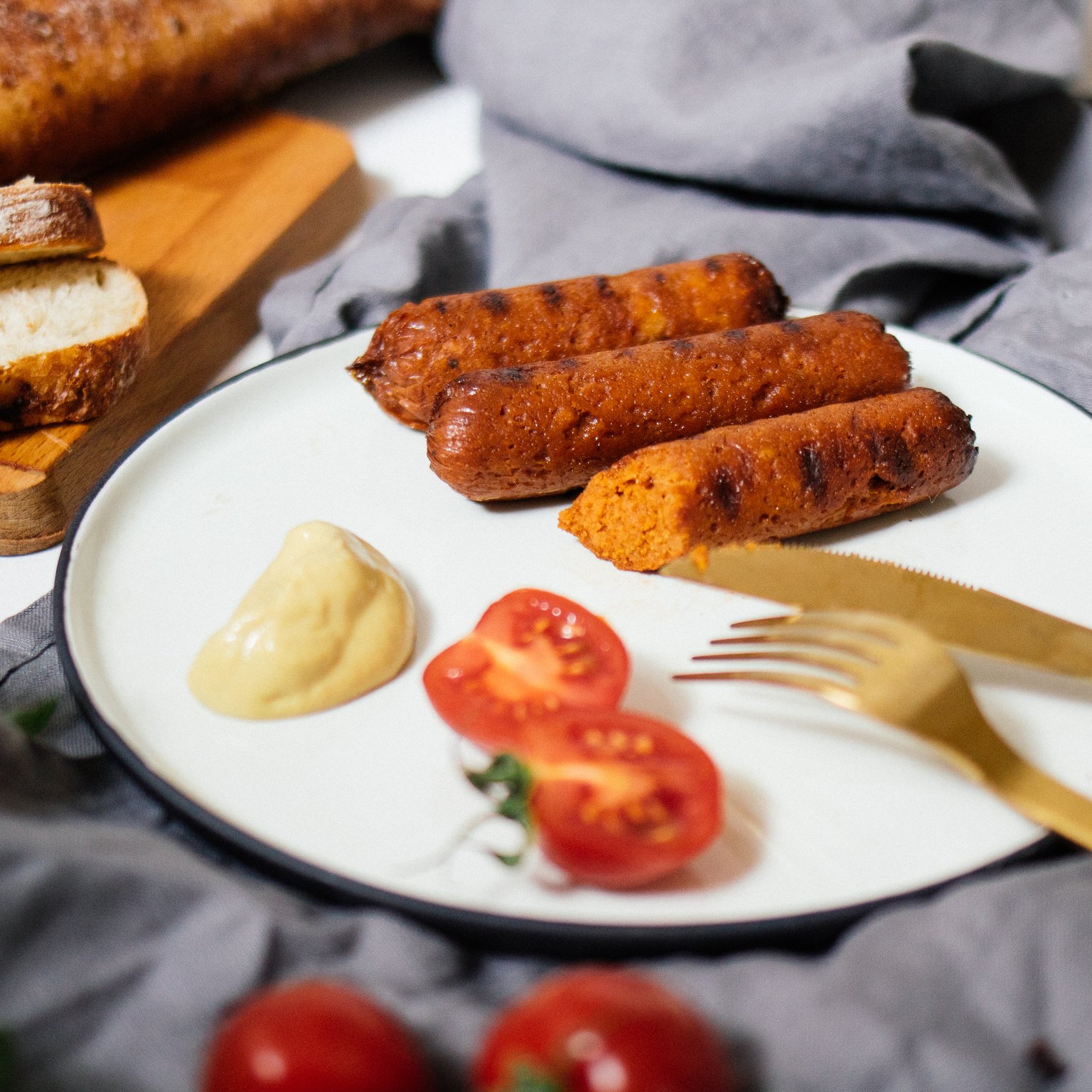 Vegane Grillwürstchen ohne Soja