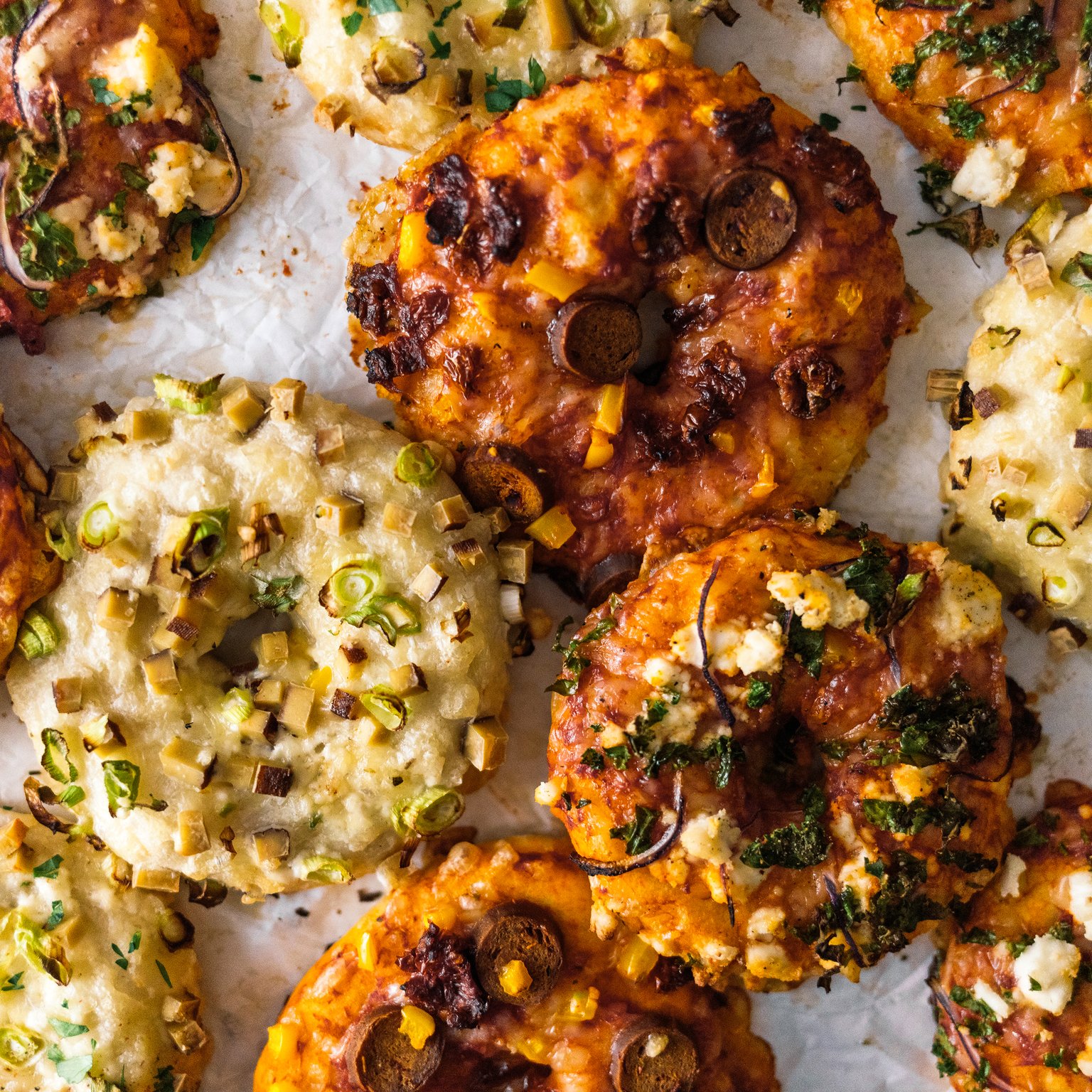 Vegan Pizza Donuts