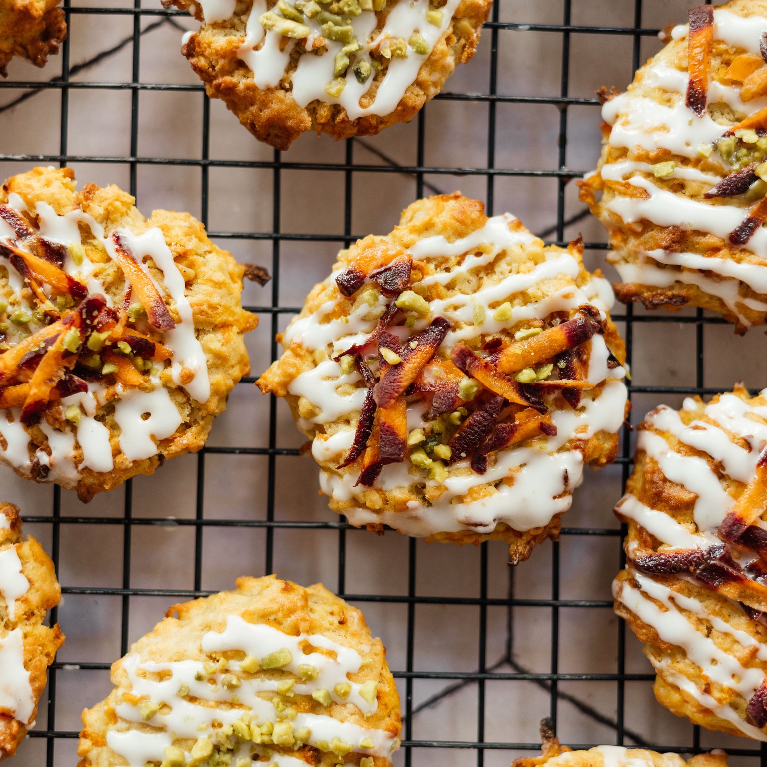 Vegan Carrot Cake Cookies