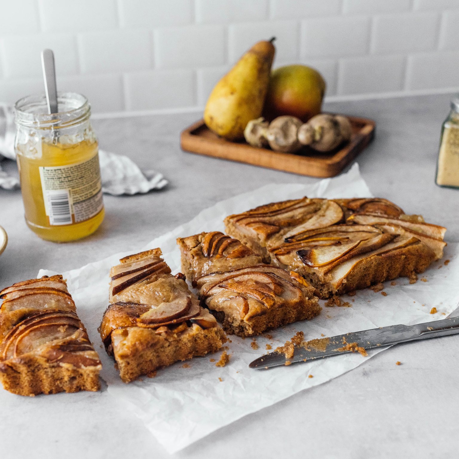 Vegan Pear Ginger Cake