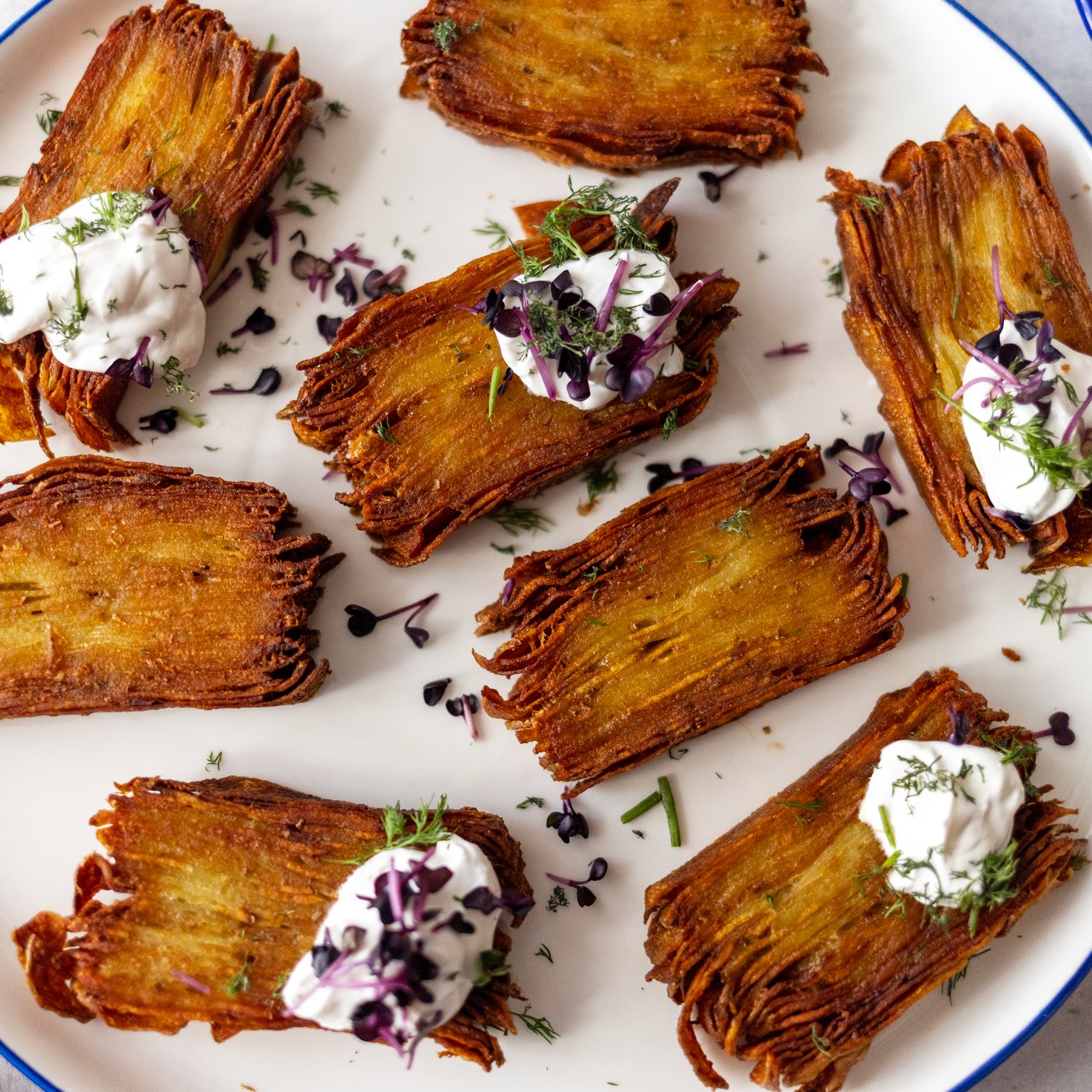 Crispy Vegan Thousand Layer Potatoes