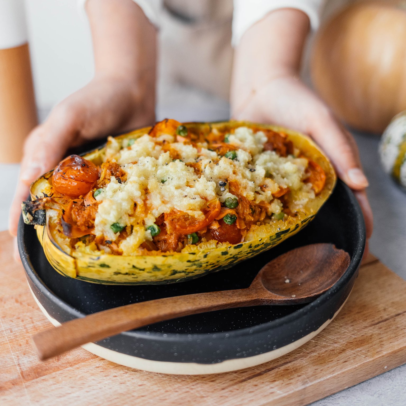 Vegan Spaghetti Squash al Forno