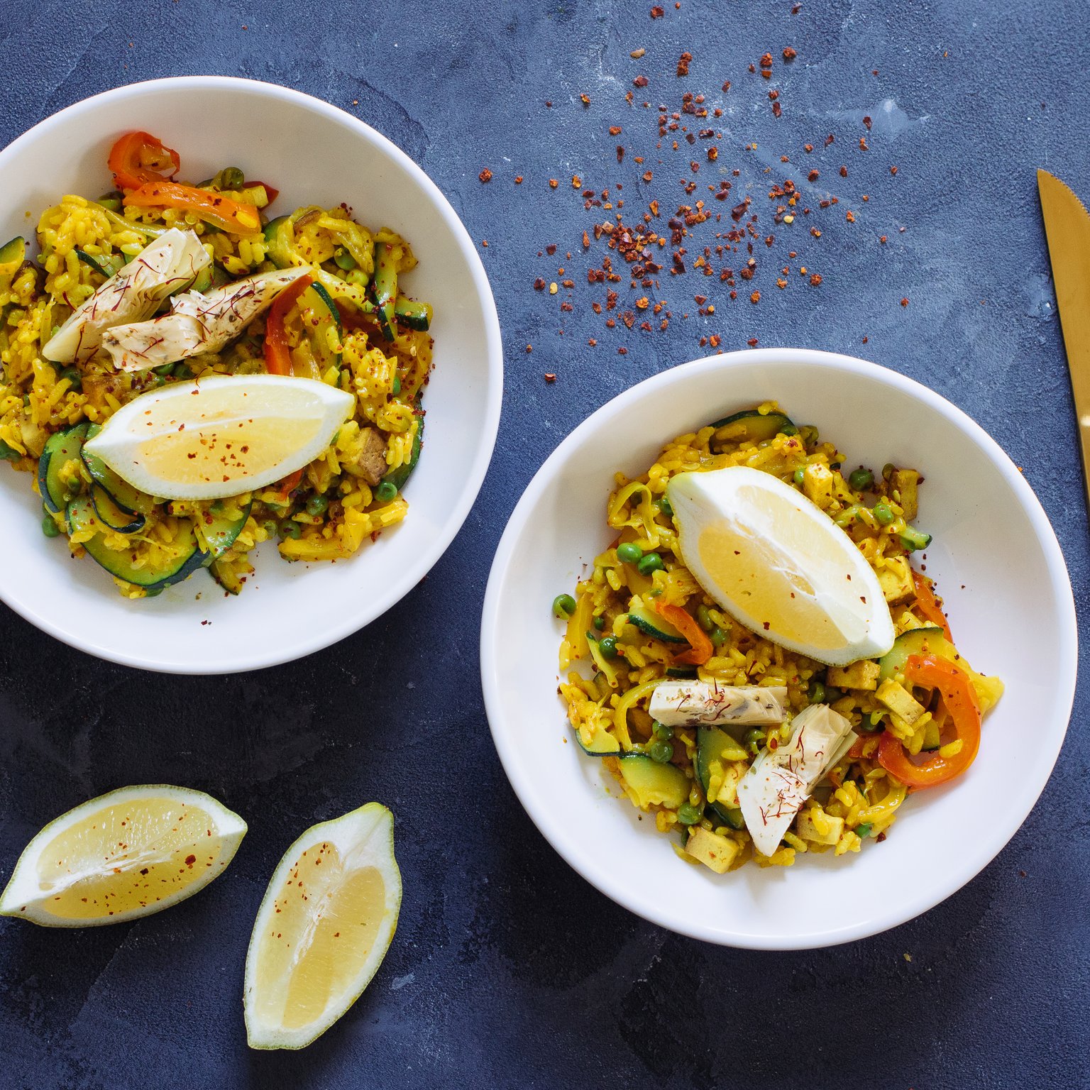 Spanish Paella with Artichokes