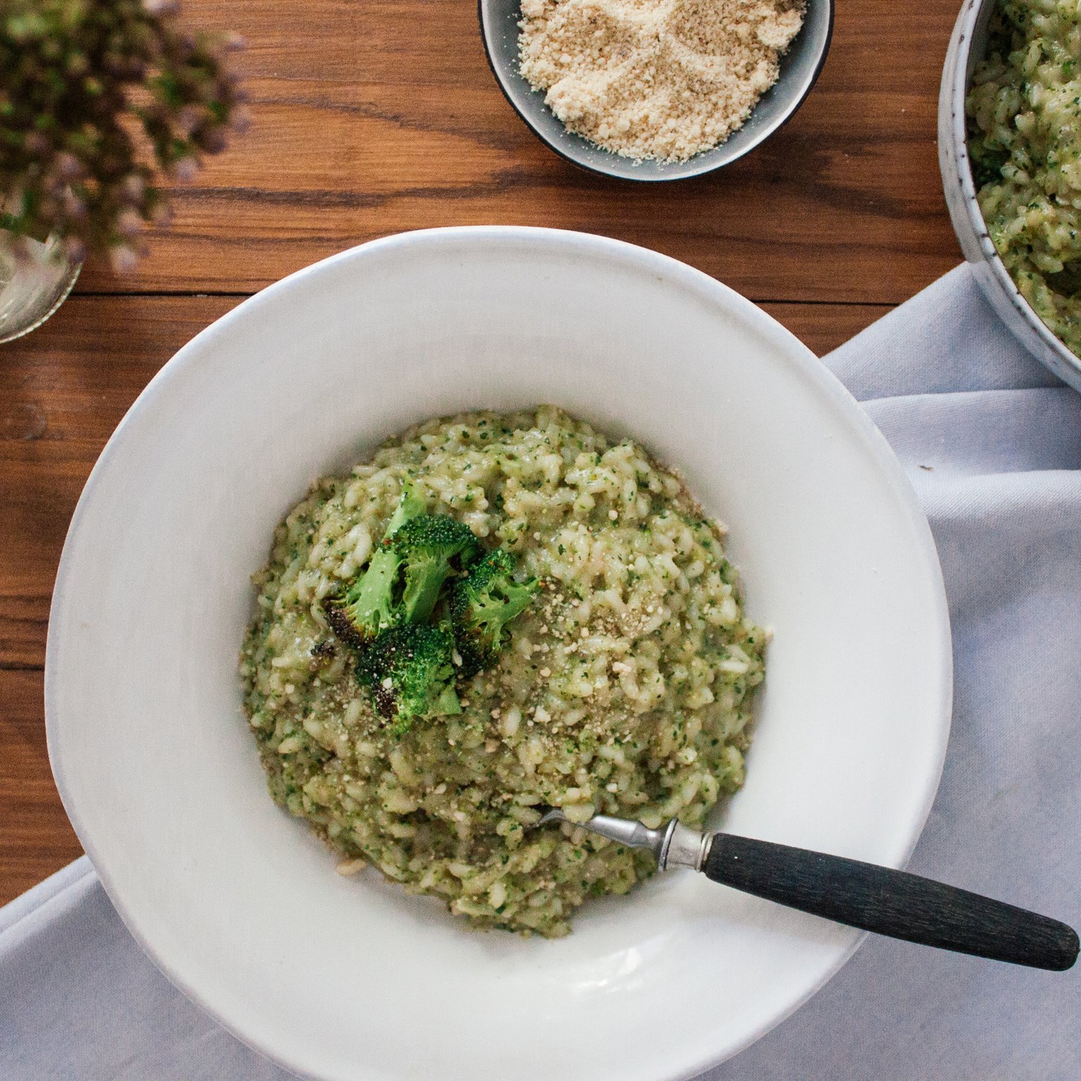 Grünes Brokkoli-Risotto