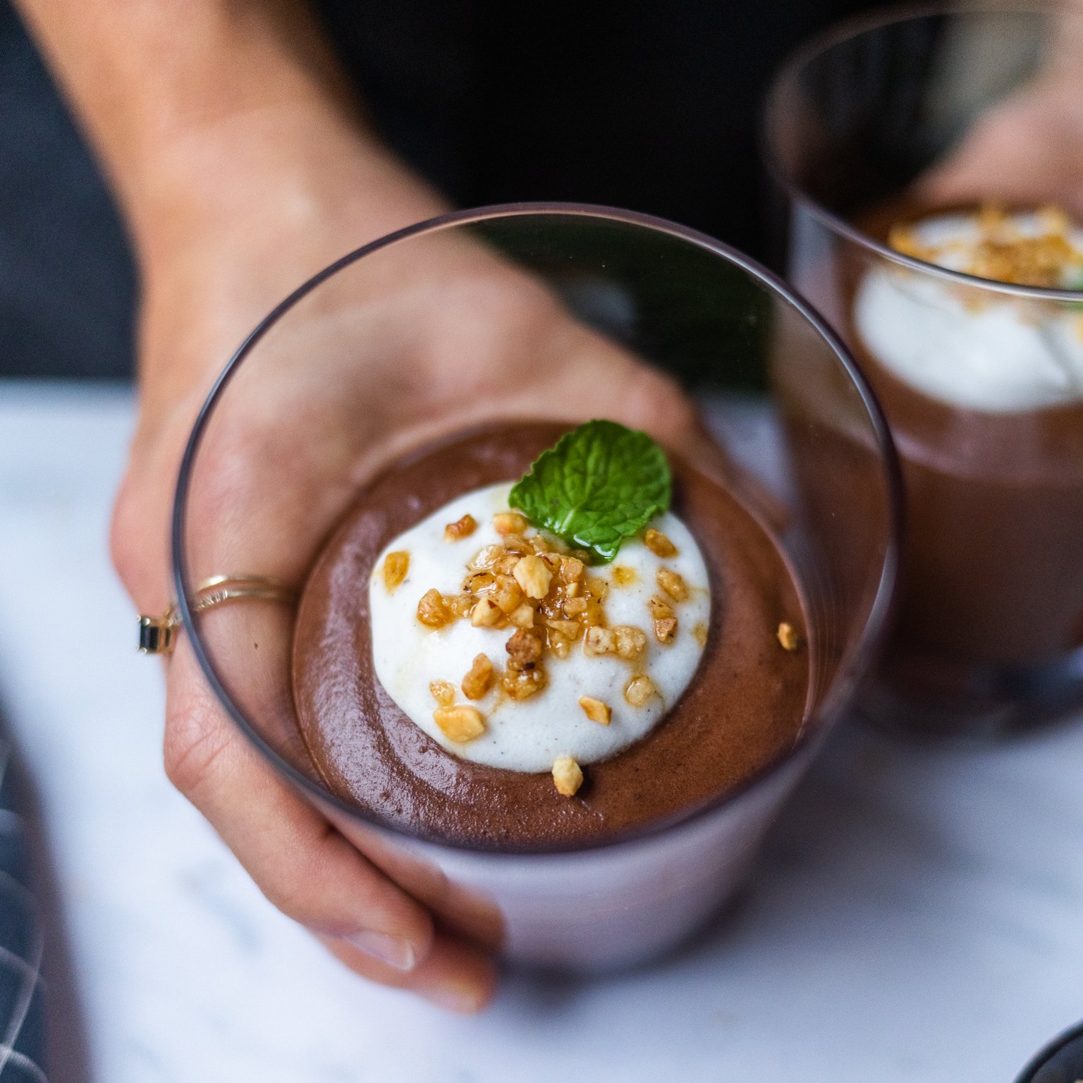 Vegan Chocolate Mousse with Aquafaba