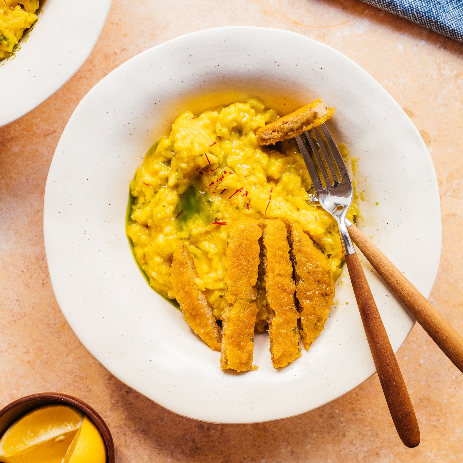 Veganes Risotto Milanese