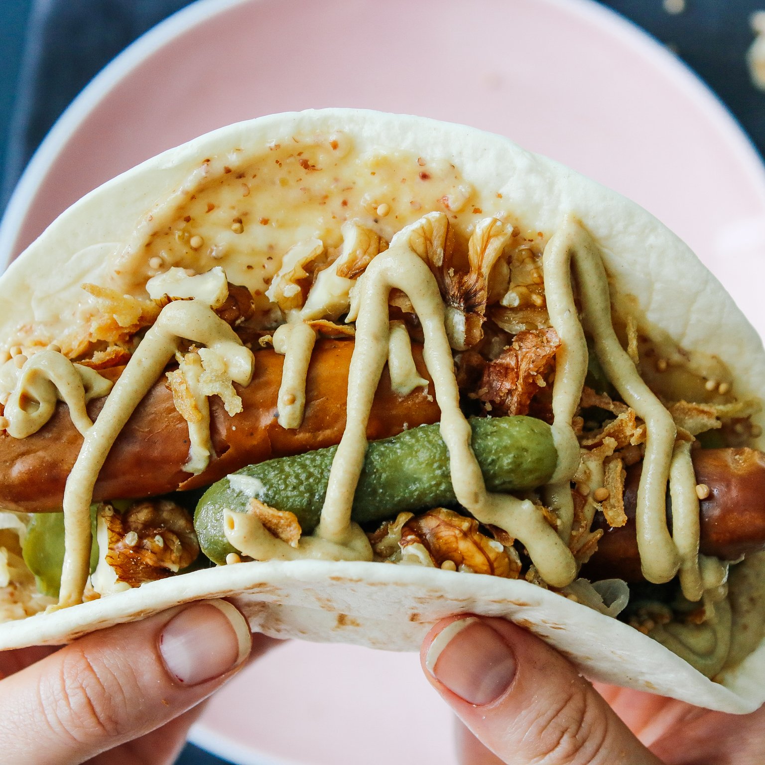 Vegane Taco Dogs