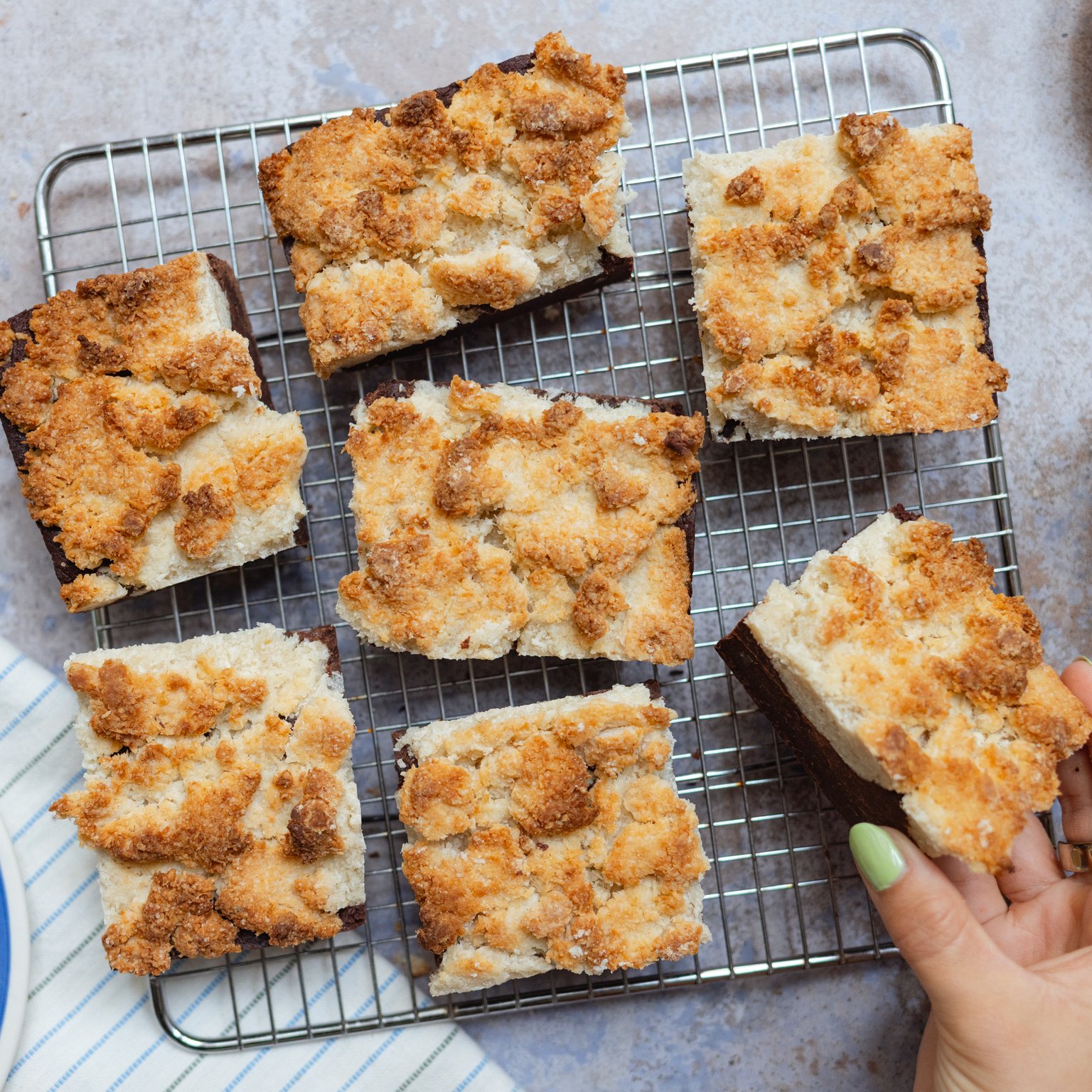 Vegan Coconut Brookies