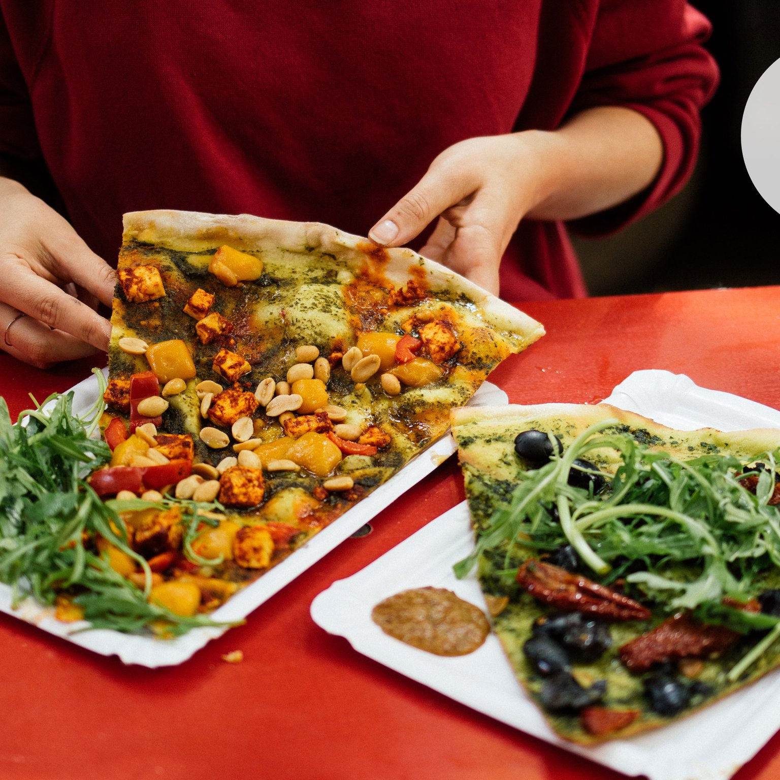 Vegan pizza in Berlin