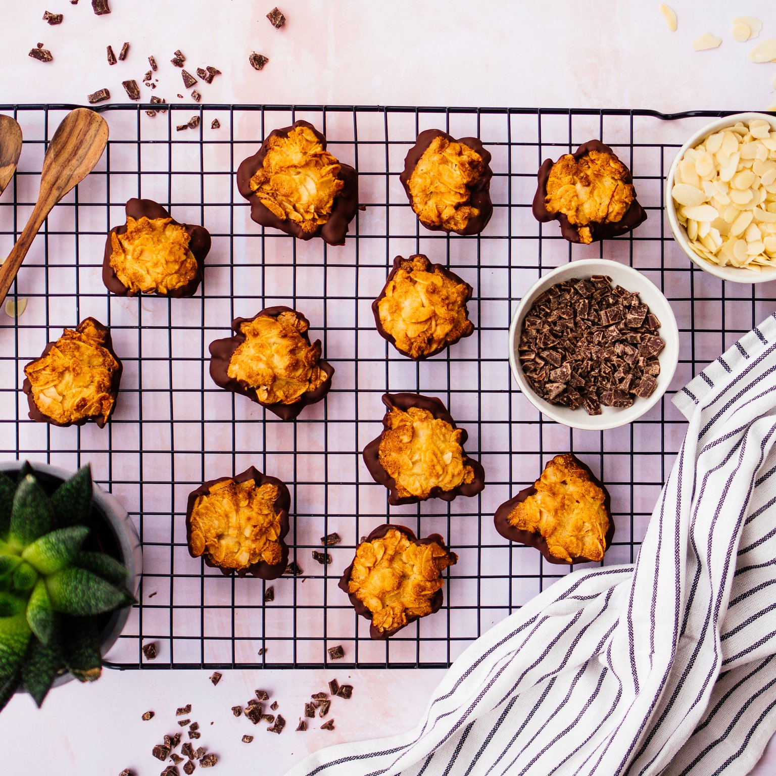 Vegan Florentine Biscuits