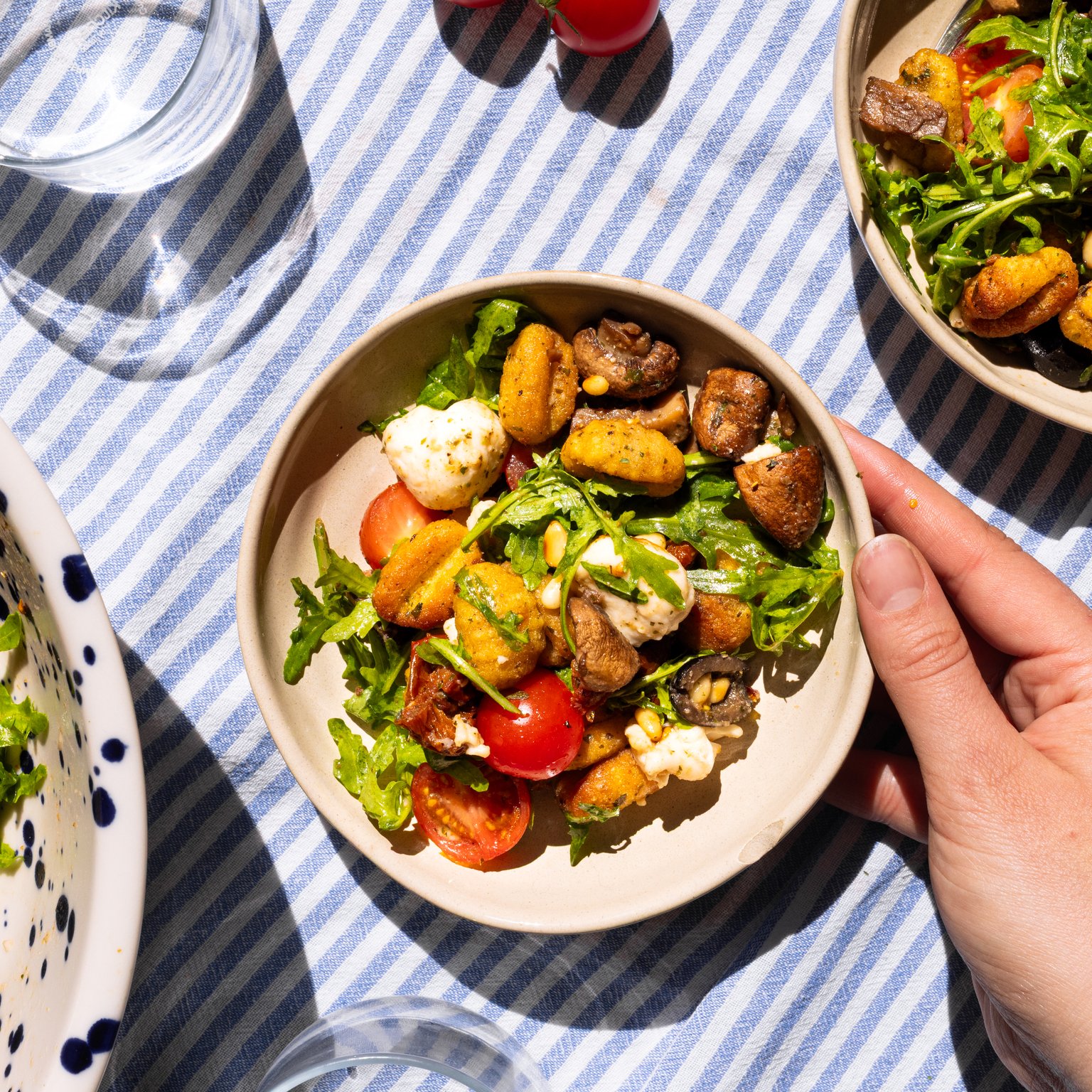 Veganer Gnocchi-Salat aus dem Airfryer