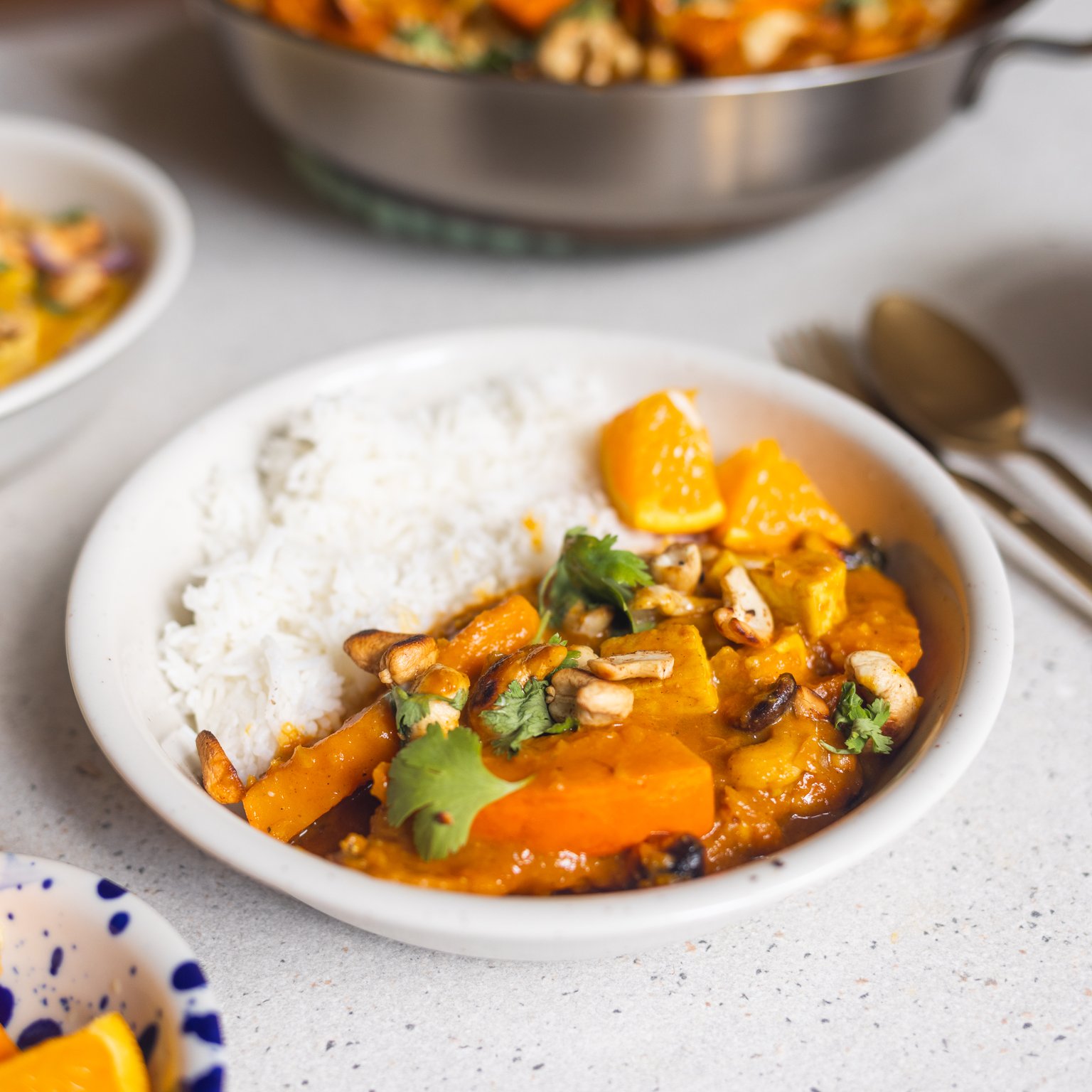 Vegan Pumpkin Curry with Coconut Milk & Orange