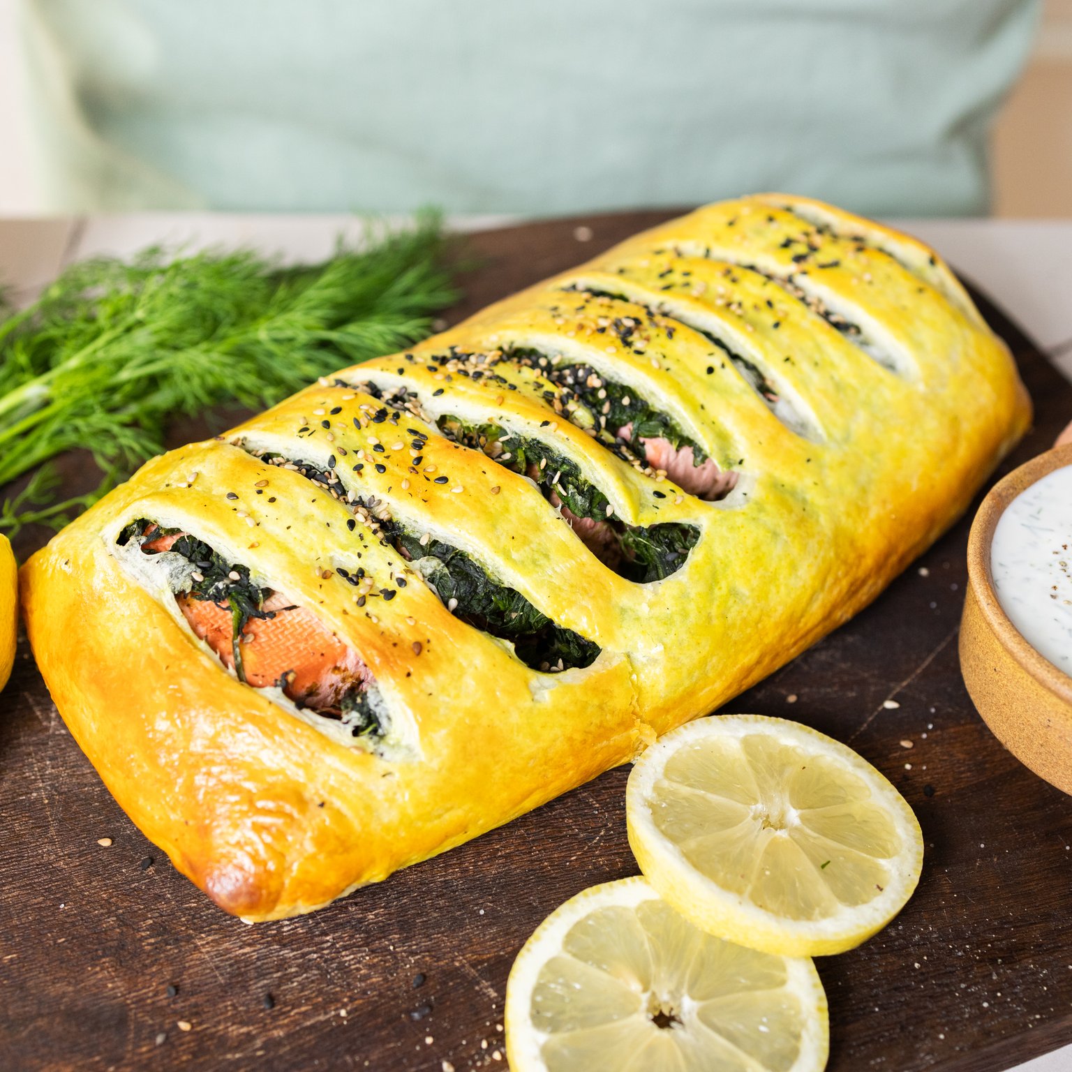 Vegan Salmon in Puff Pastry