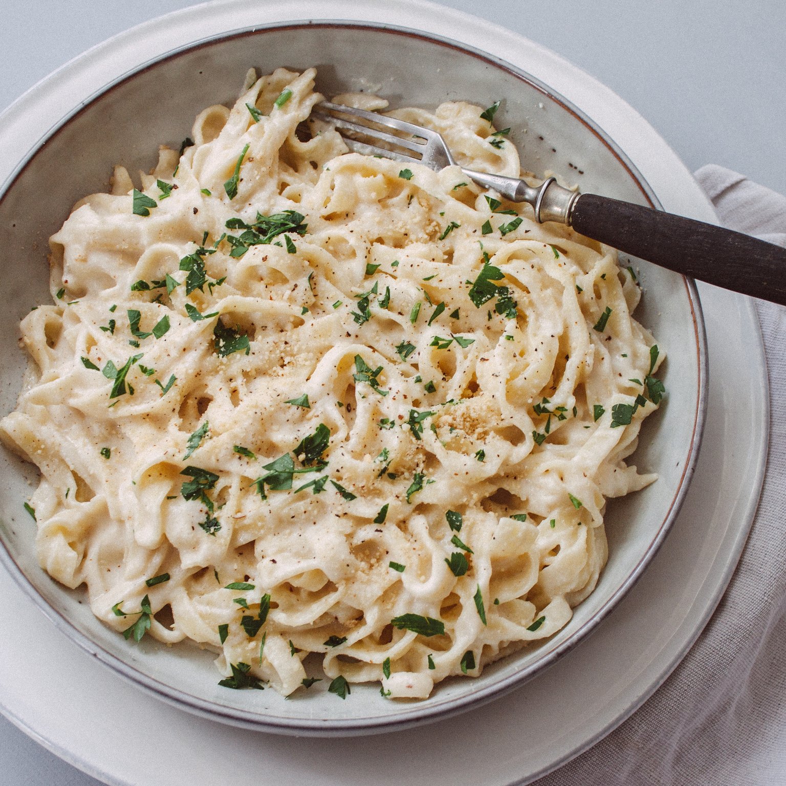 Vegan Fettuccine Alfredo