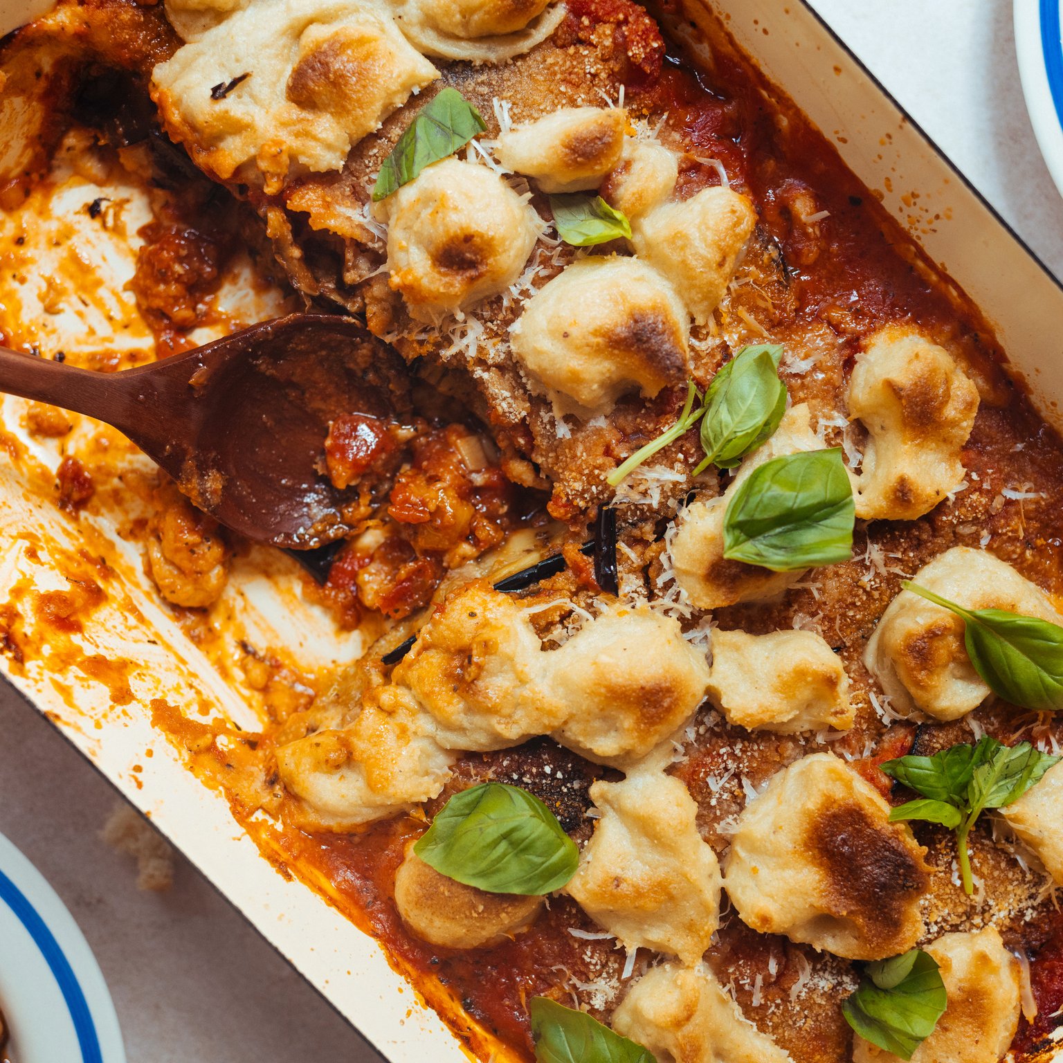 Veganer Auberginenauflauf (Parmigiana di melanzane)