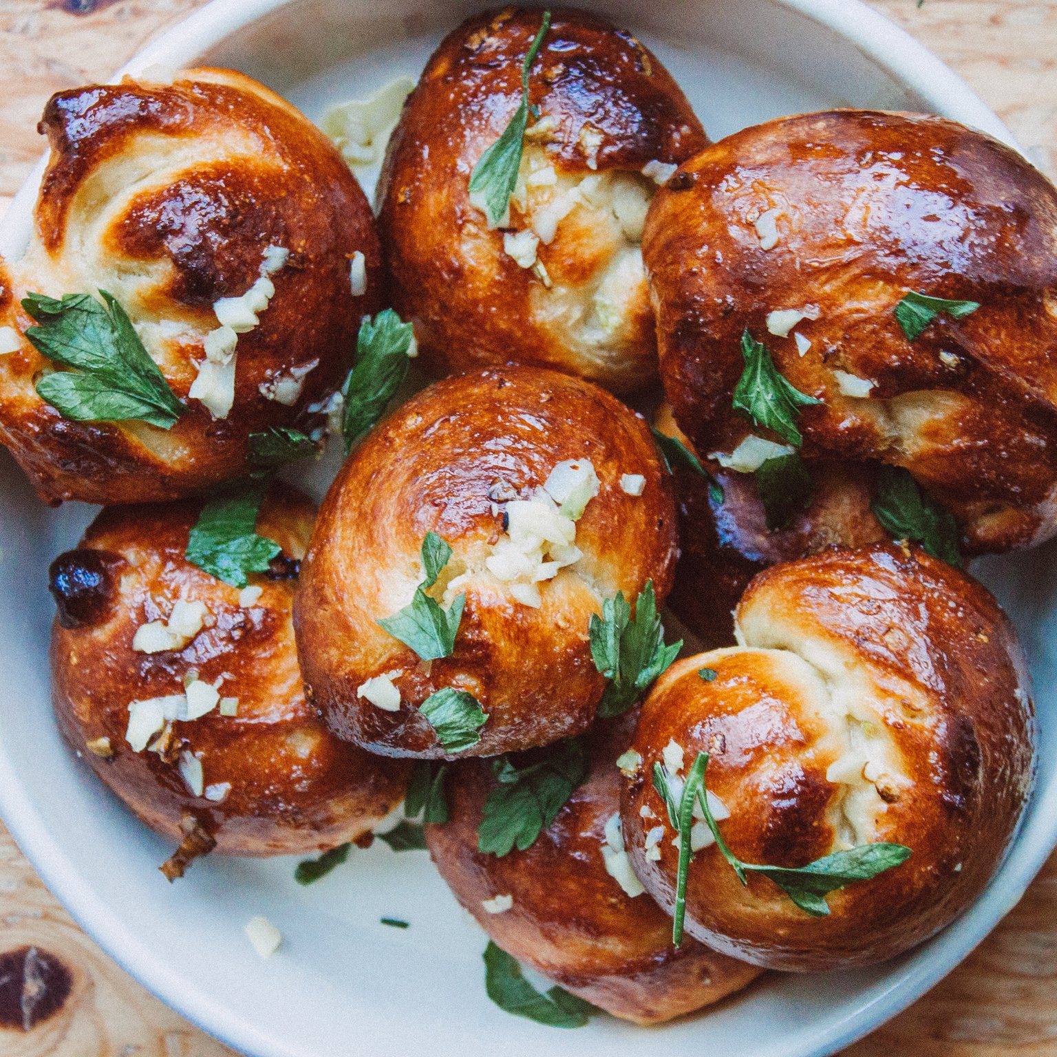 Vegane Knoblauchbrötchen
