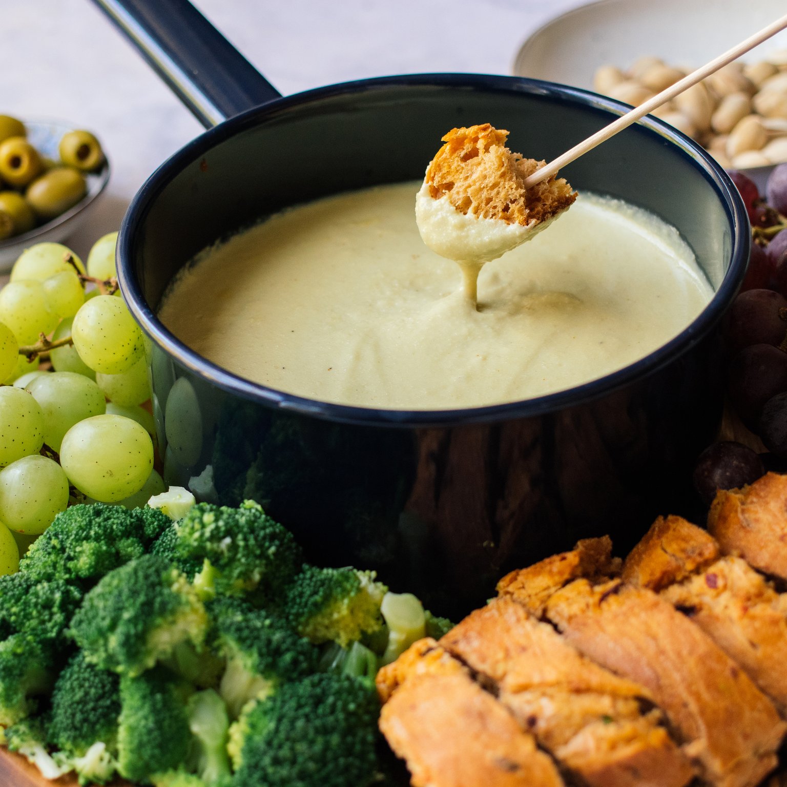 Vegan Cheese Fondue