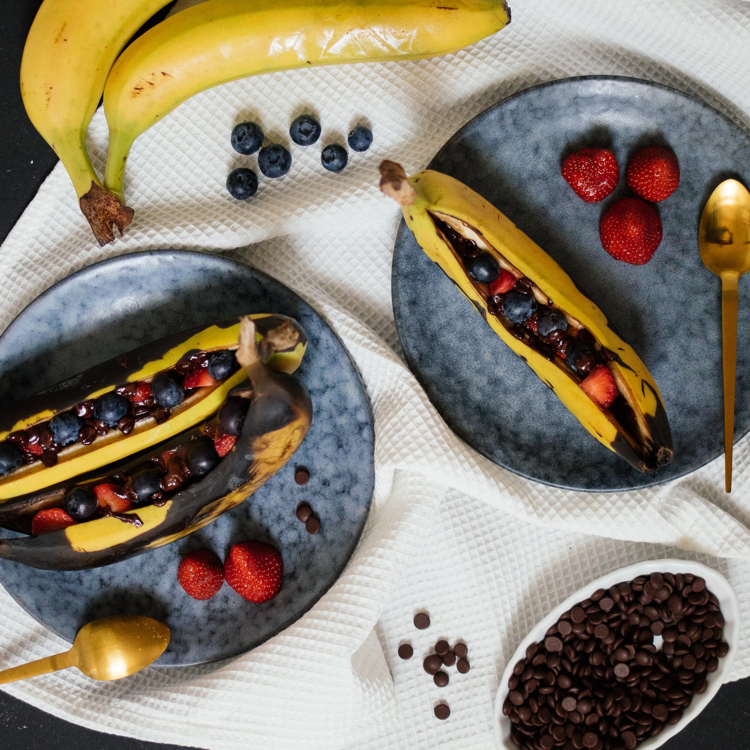 Grillbanane mit Schokolade & Marshmallows
