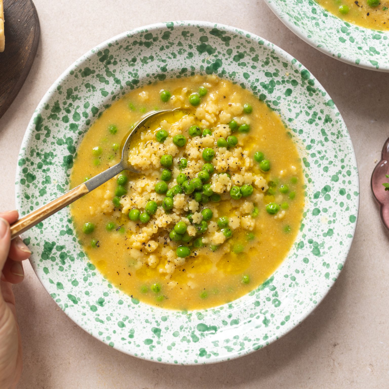 Vegane Nudelsuppe à la italienische Pastina