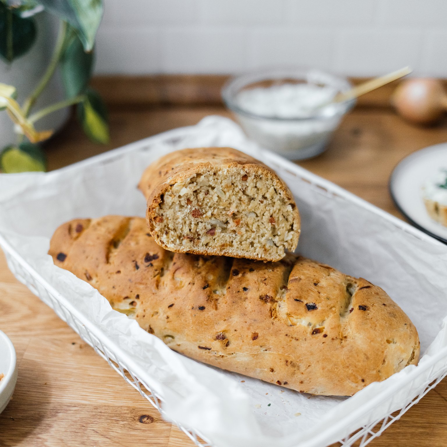 Vegan Onion Bread