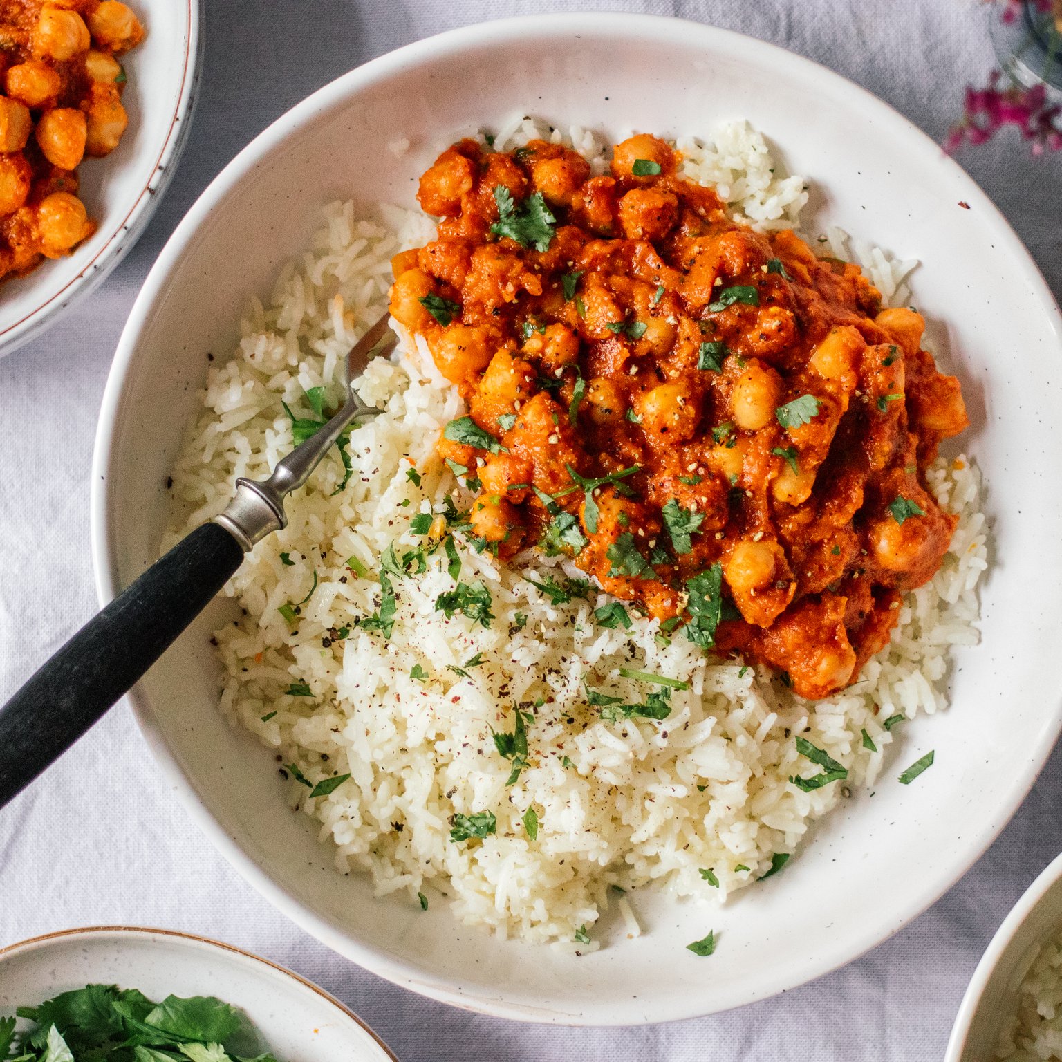 Veganes Kichererbsencurry (Chana Masala)