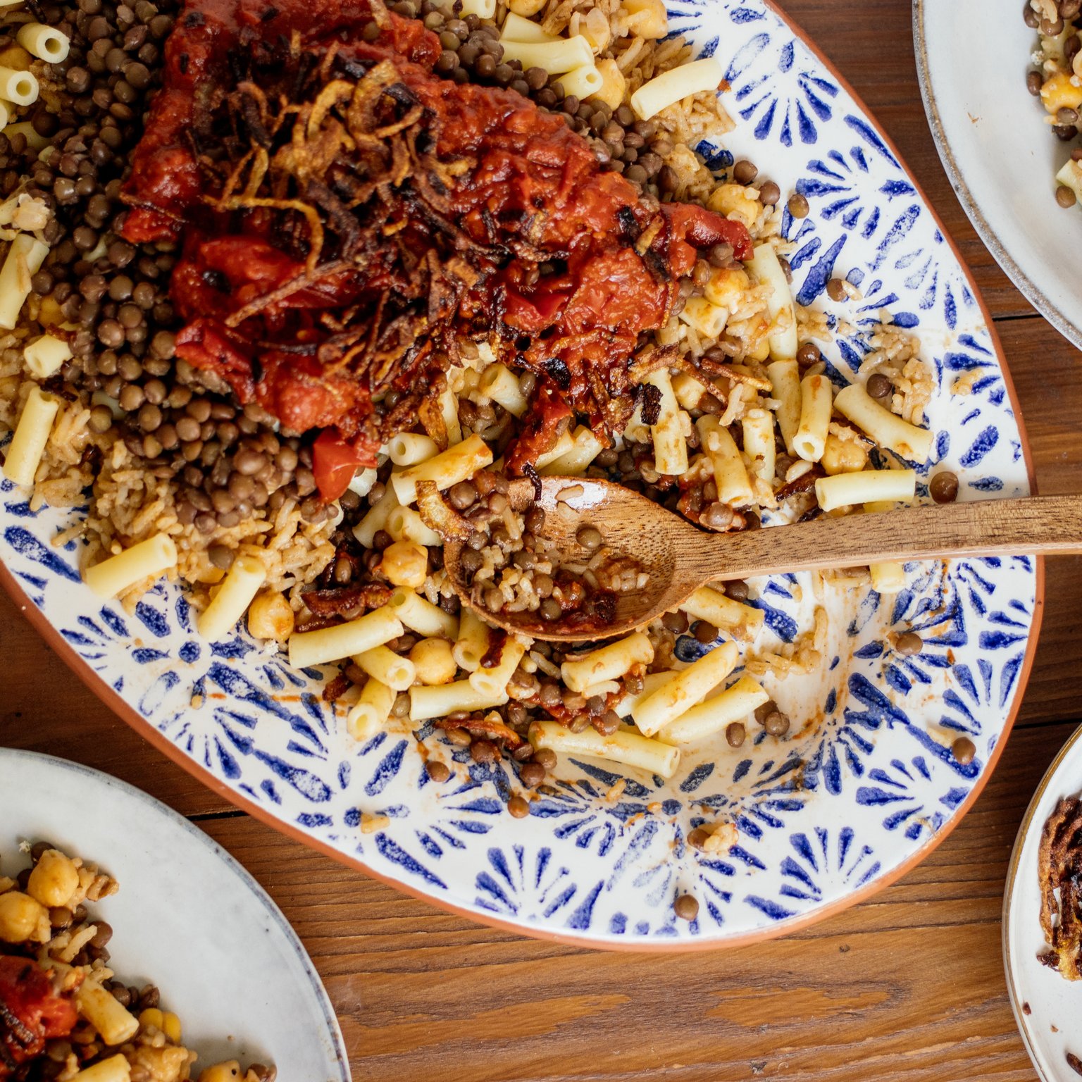 Vegan Kushari (A Dream of Pasta, Rice, Lentils, and Chickpeas)