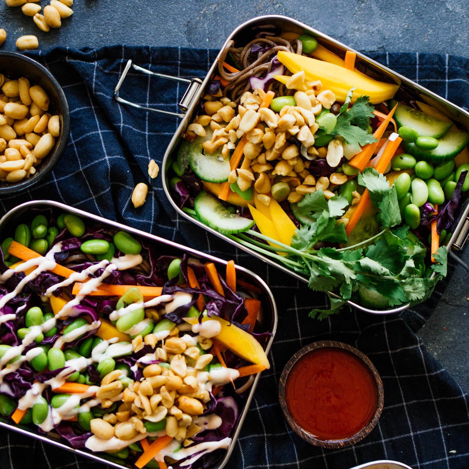 Vegan Thai Salad with Sriracha Mayo