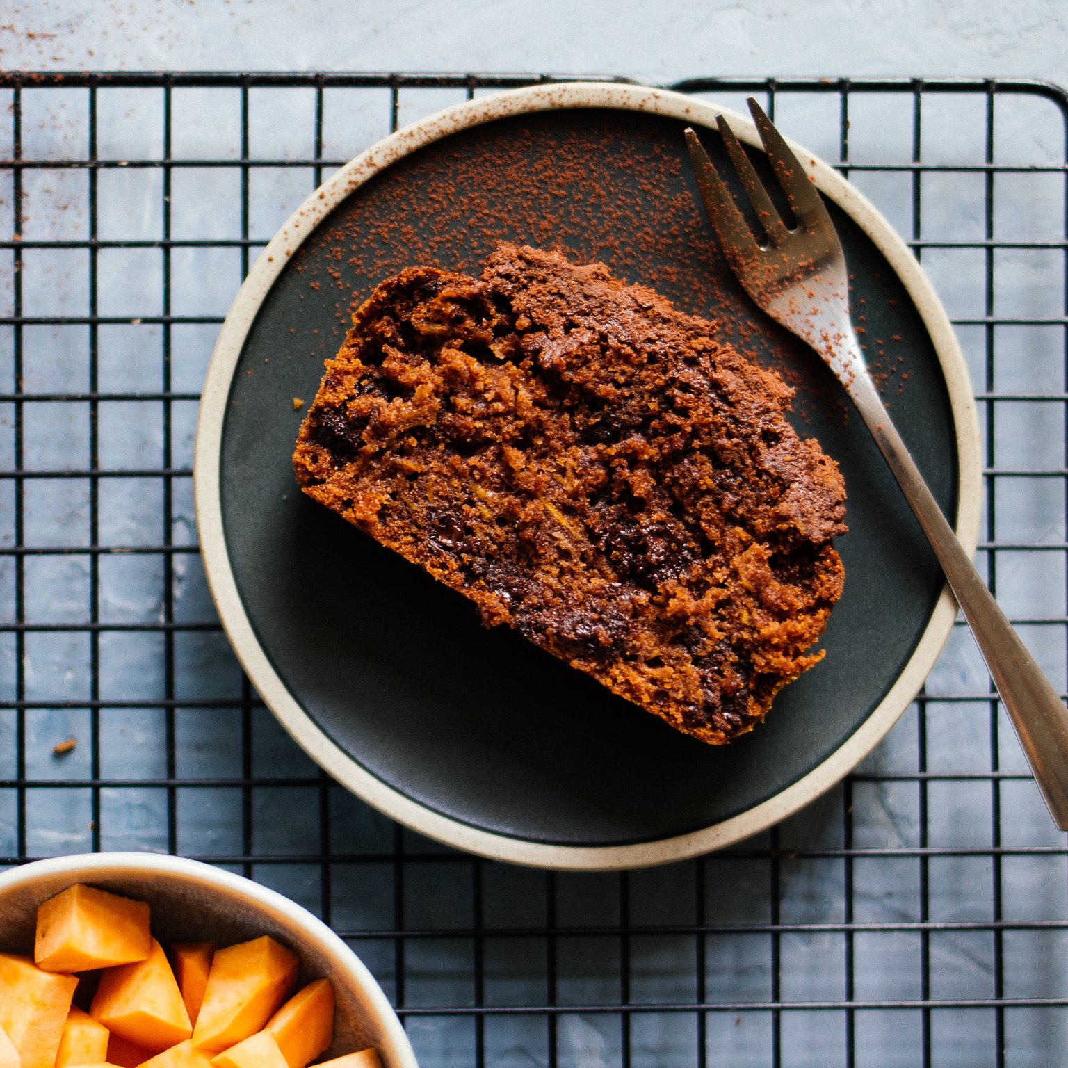 Veganer Schokoladenkuchen mit Süßkartoffel