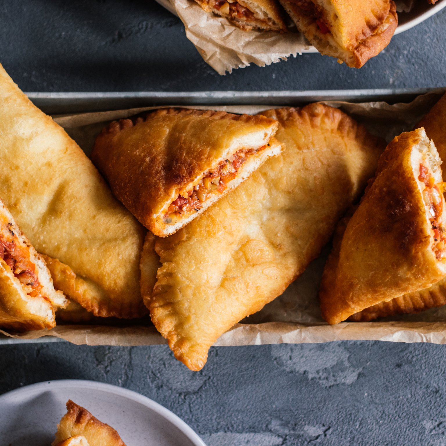 Vegan Panzerotti (Fried Turnovers) with Vegetable Filling