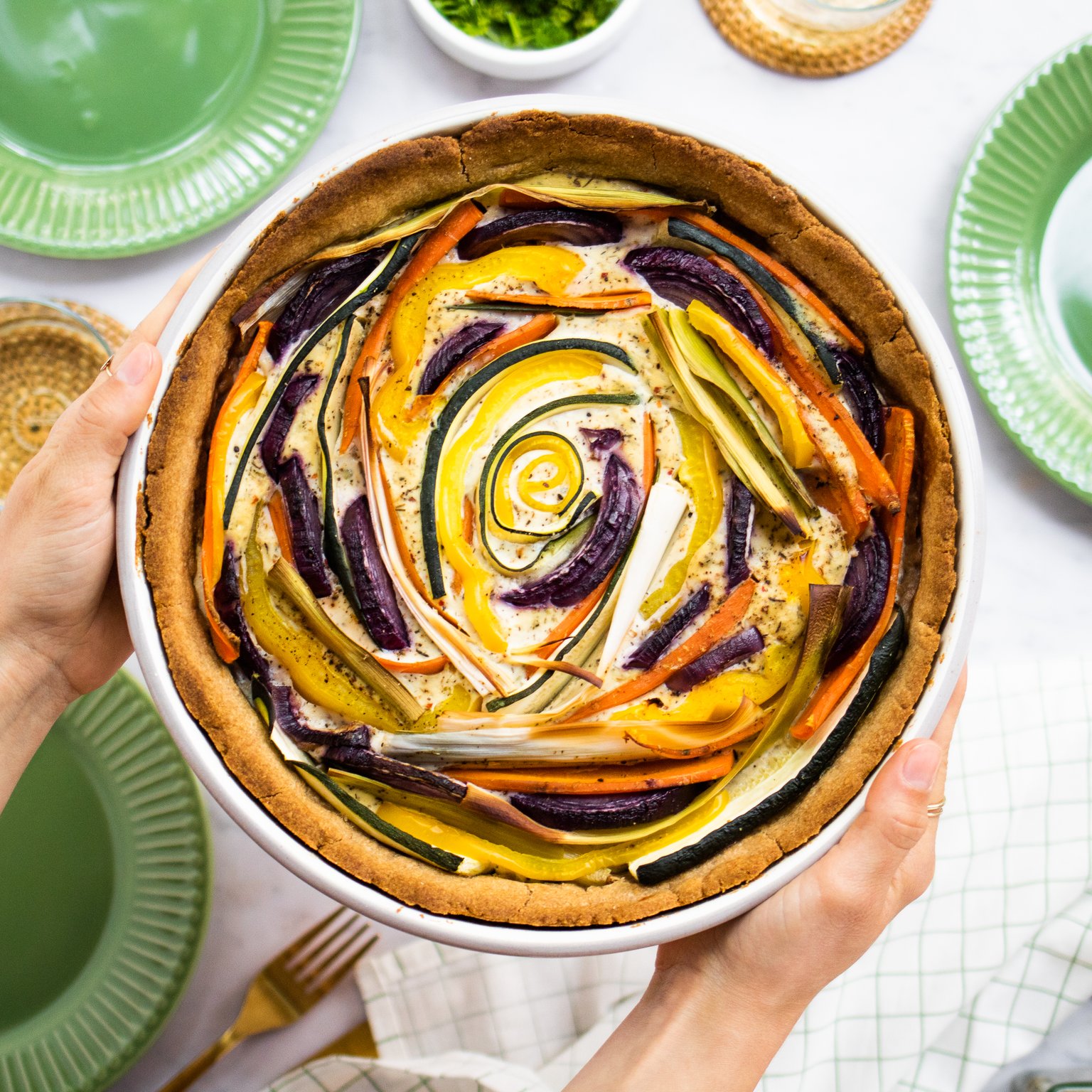 Vegan Vegetable Quiche